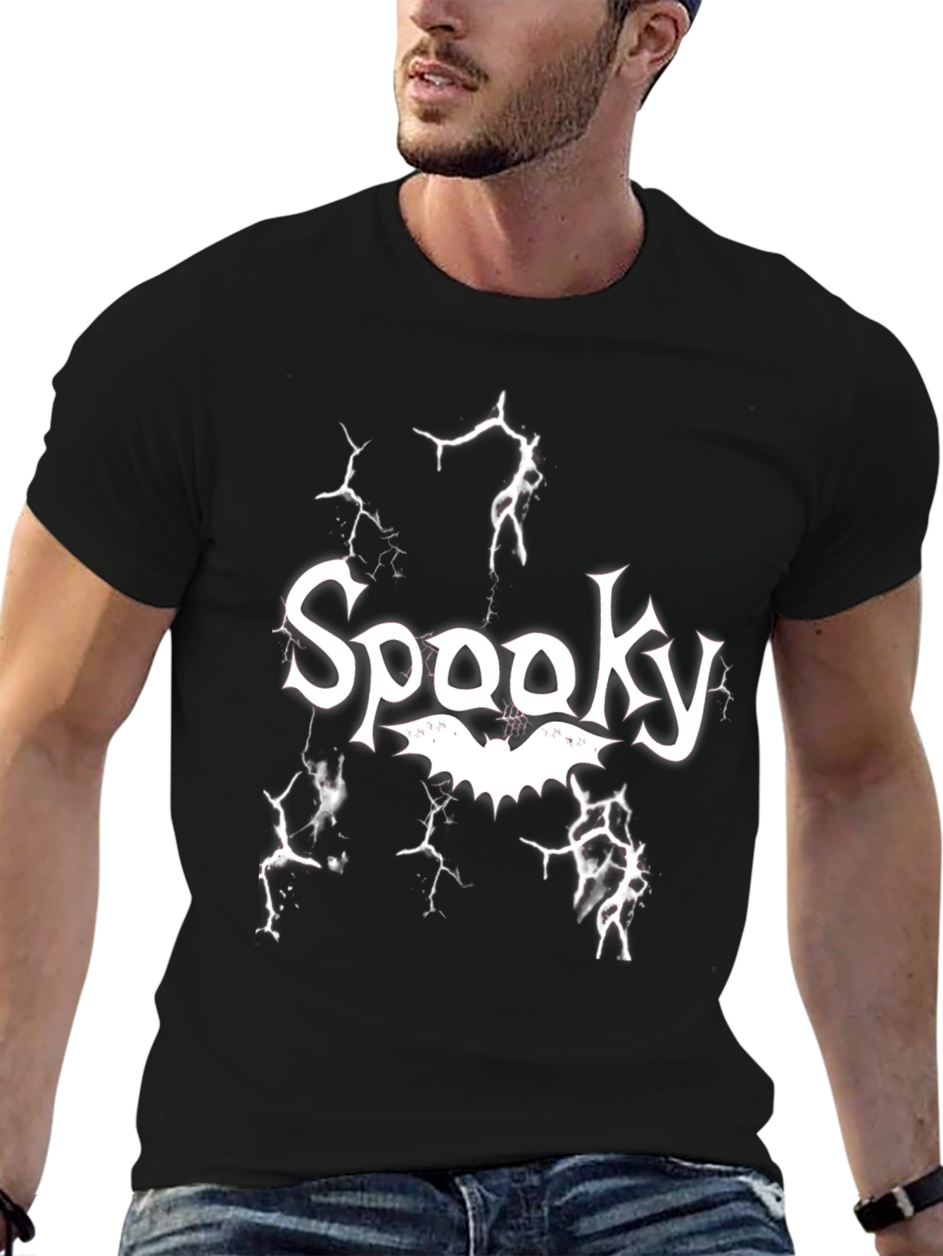 Spooky Bat Graphic T-Shirt