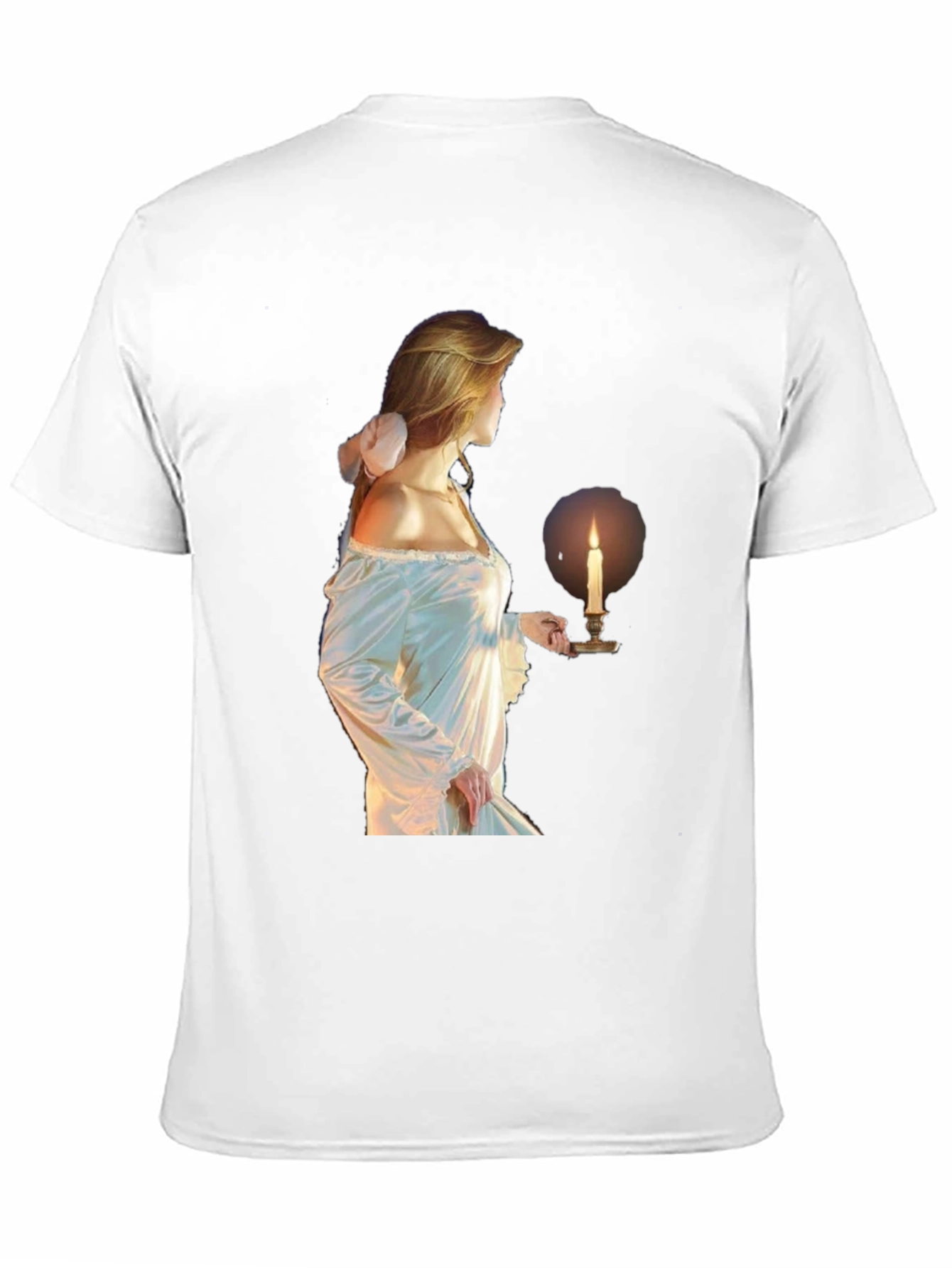 Ethereal Maiden Graphic Tee - Black Cotton Blend