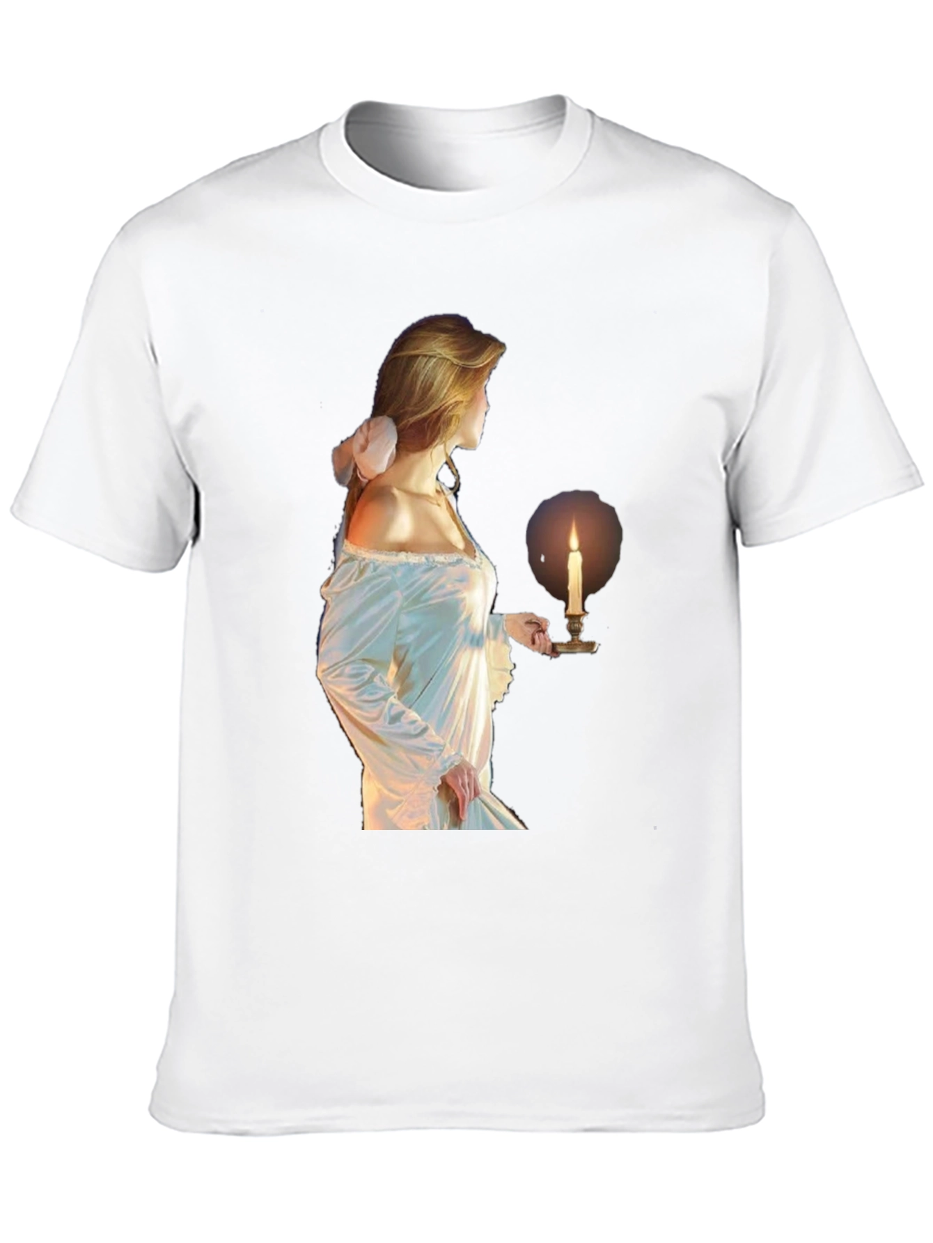 Ethereal Maiden Graphic Tee - Black Cotton Blend