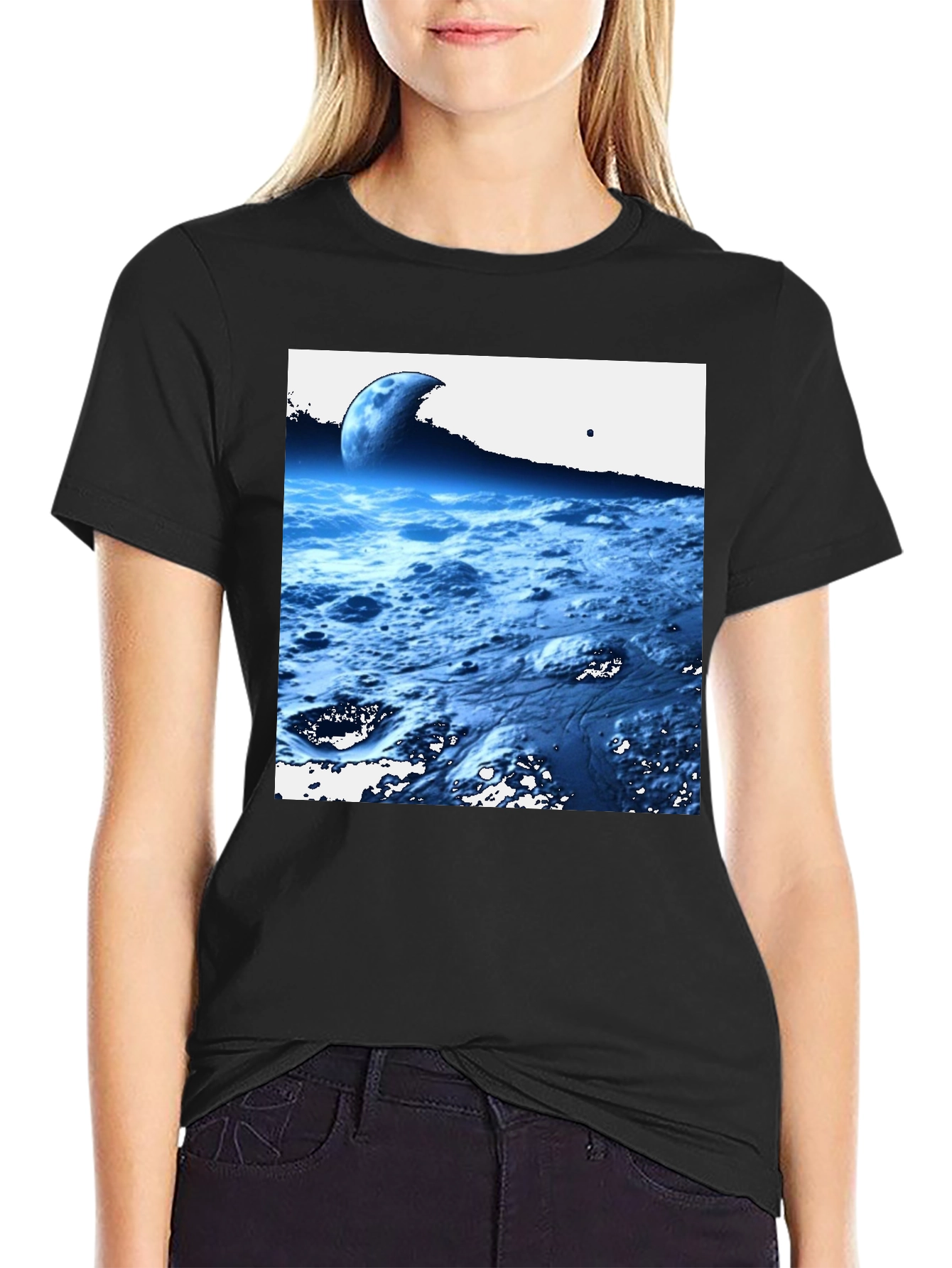 Cosmic Landscape Black T-Shirt