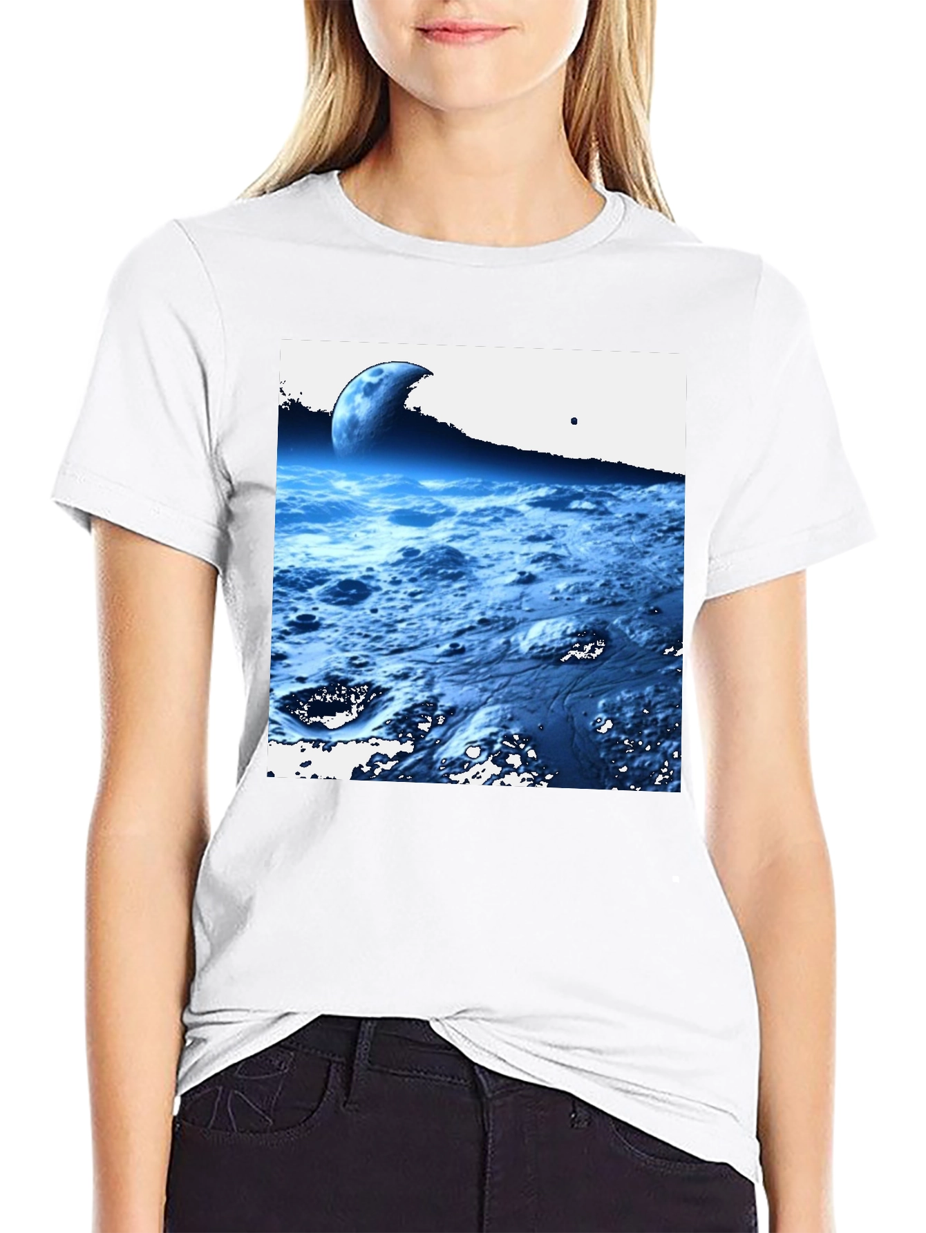 Cosmic Landscape Black T-Shirt