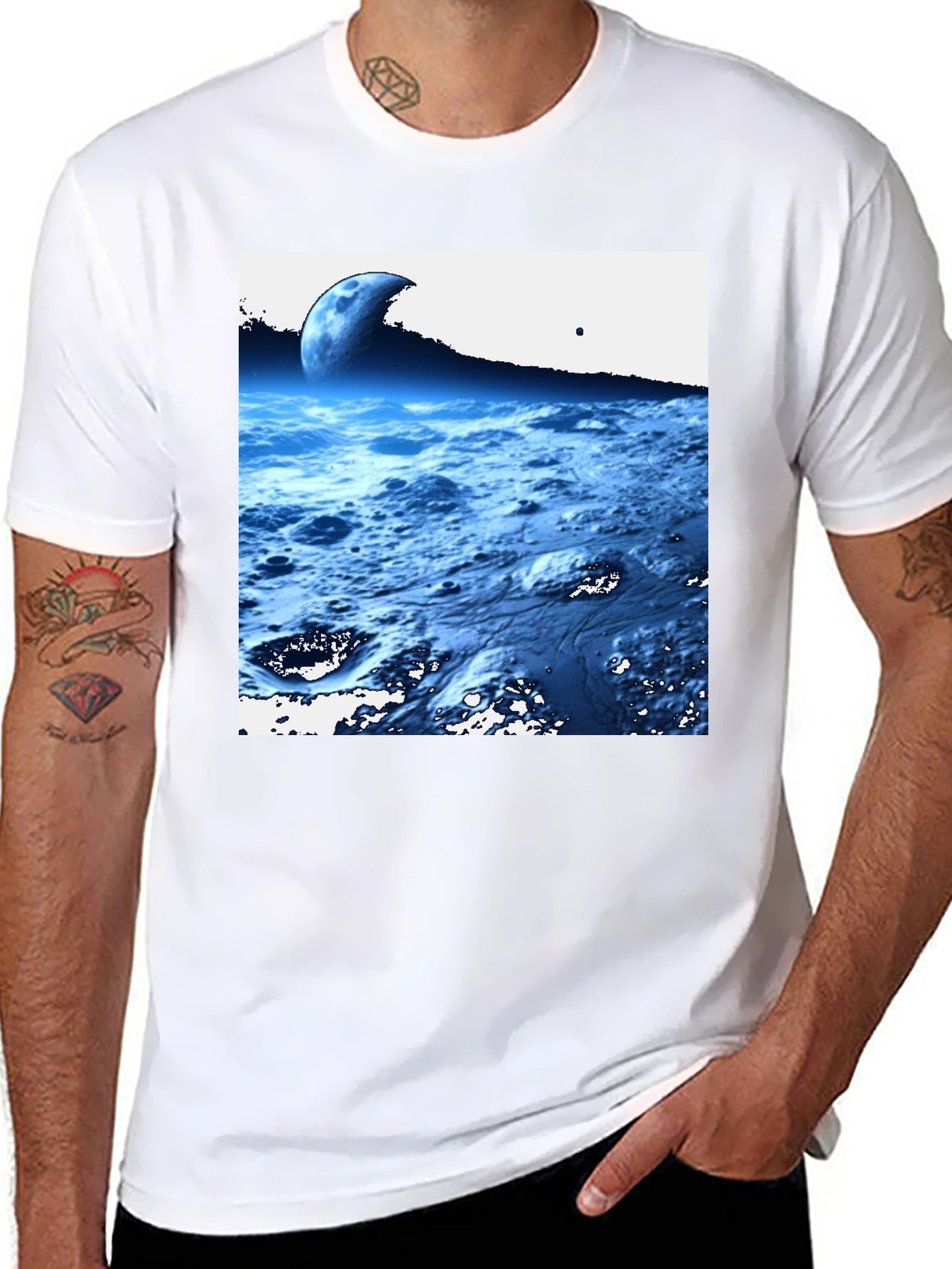 Cosmic Landscape Black T-Shirt
