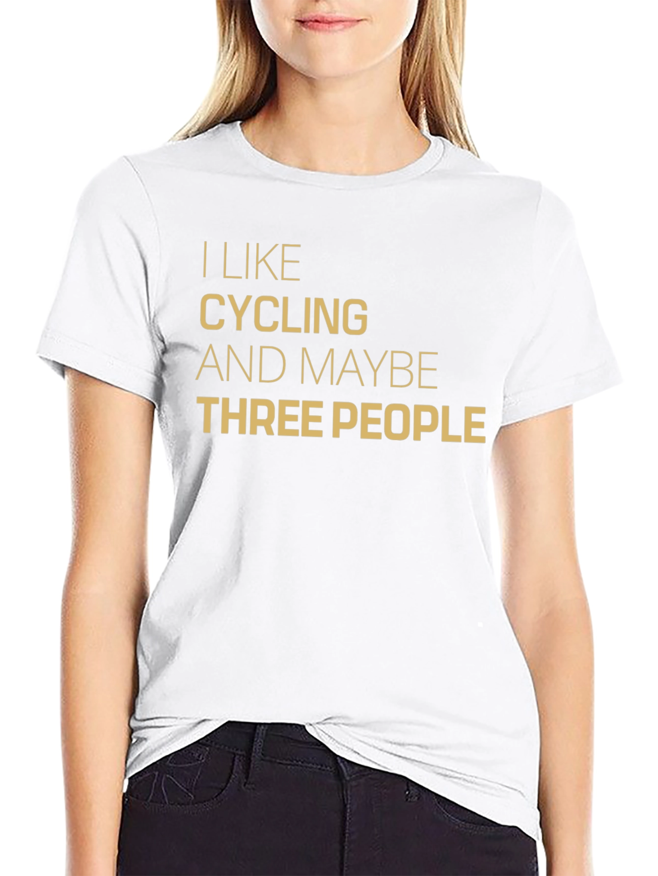 Cycling & Three People T-Shirt