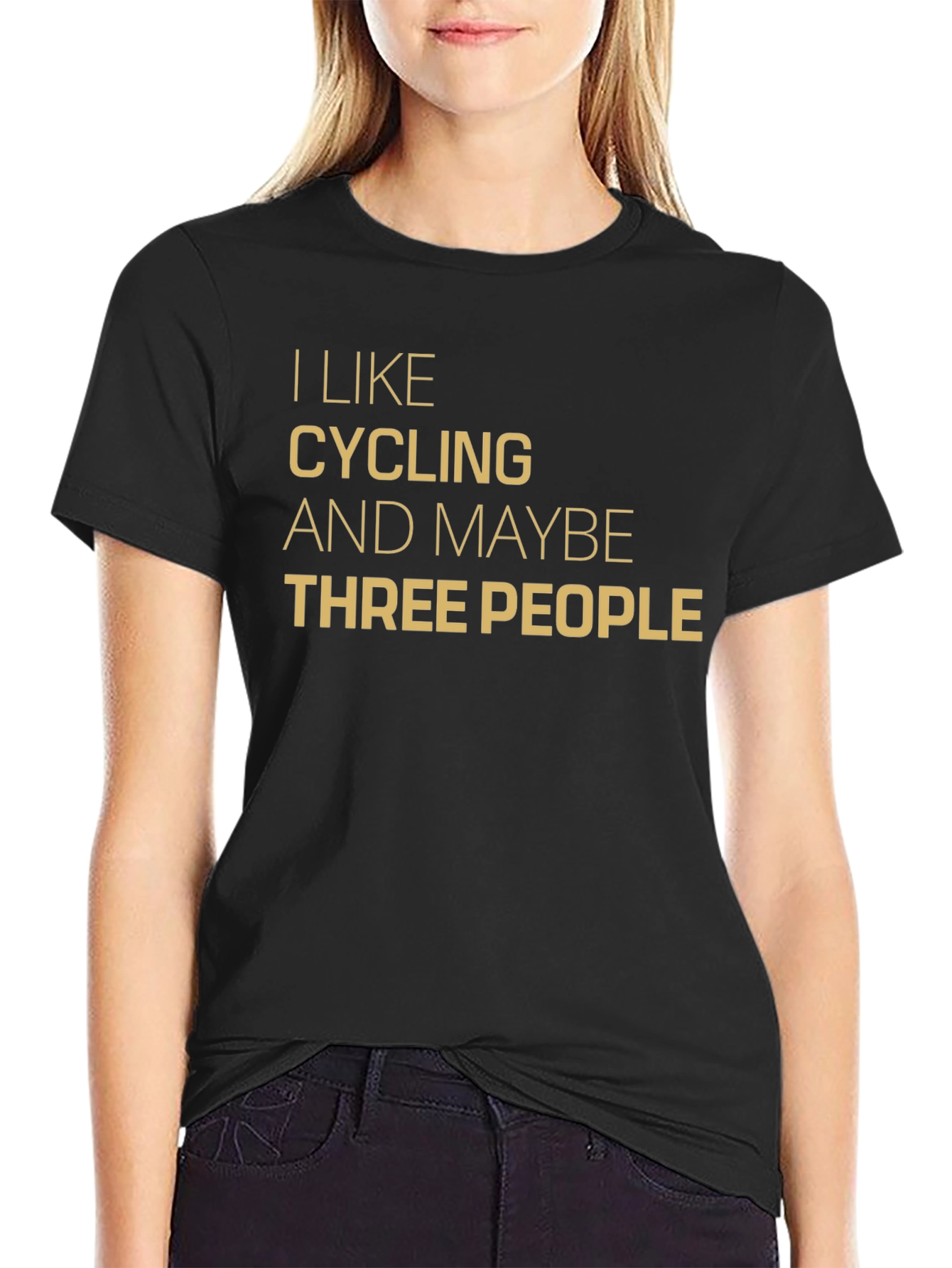 Cycling & Three People T-Shirt