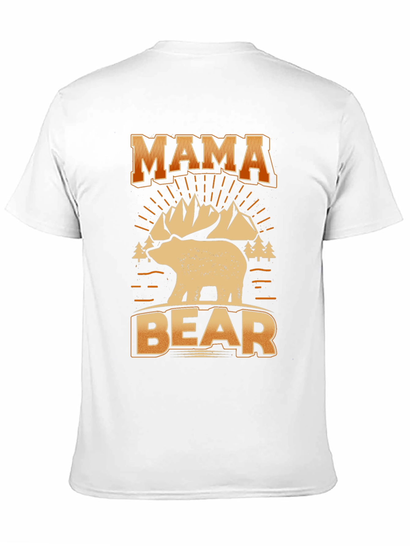 Mama Bear Graphic Tee - Black Cotton T-Shirt