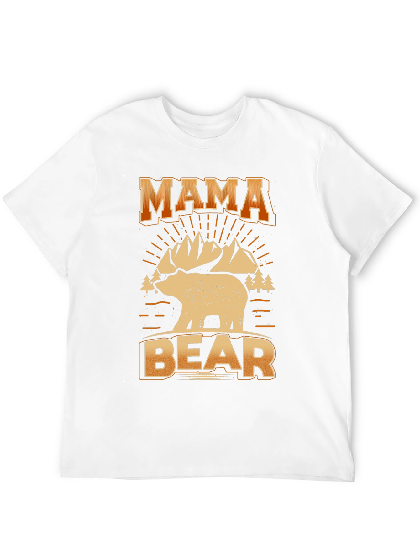 Mama Bear Graphic Tee - Black Cotton T-Shirt