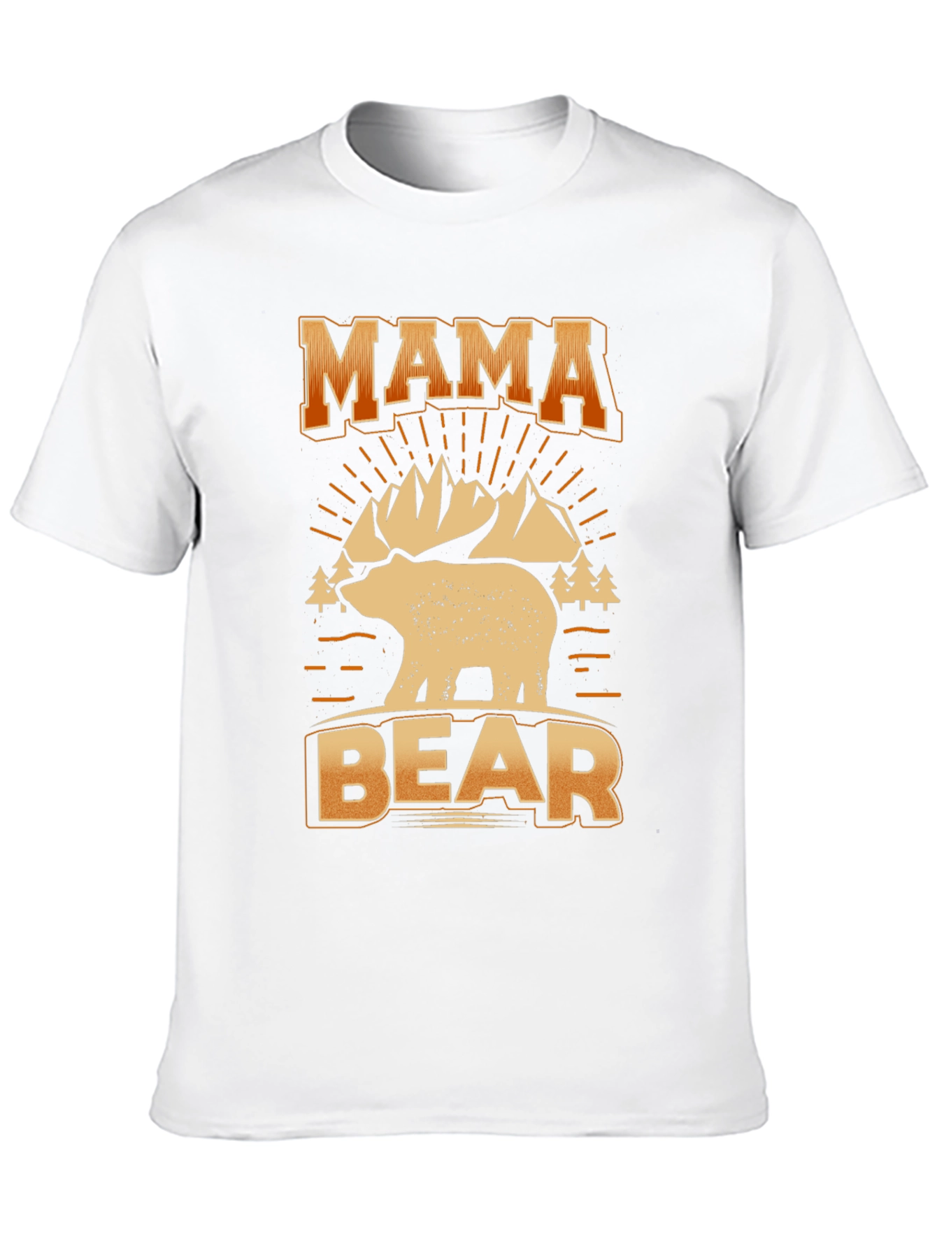 Mama Bear Graphic Tee - Black Cotton T-Shirt