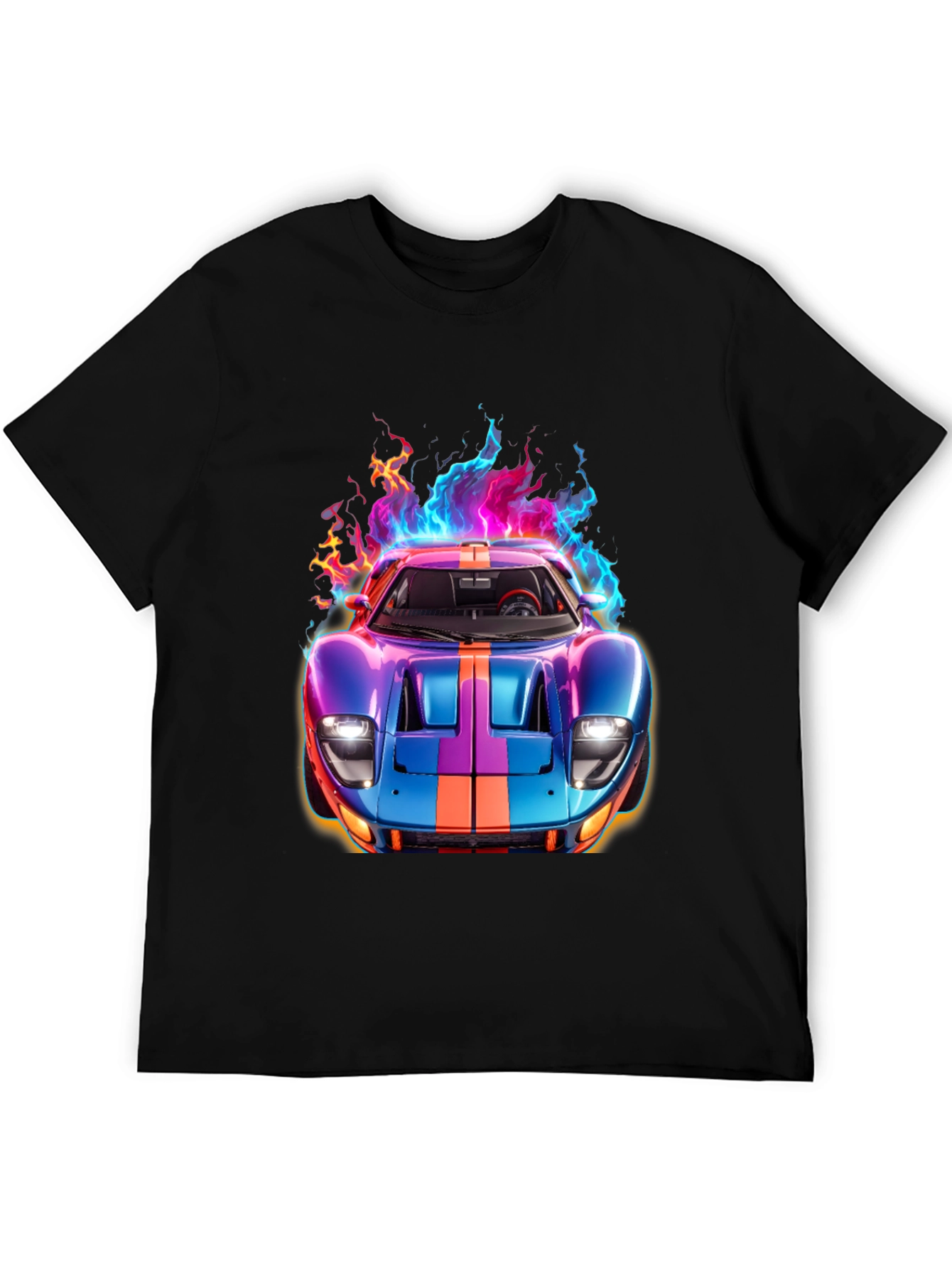 Flaming Hot Race Car Graphic Tee
