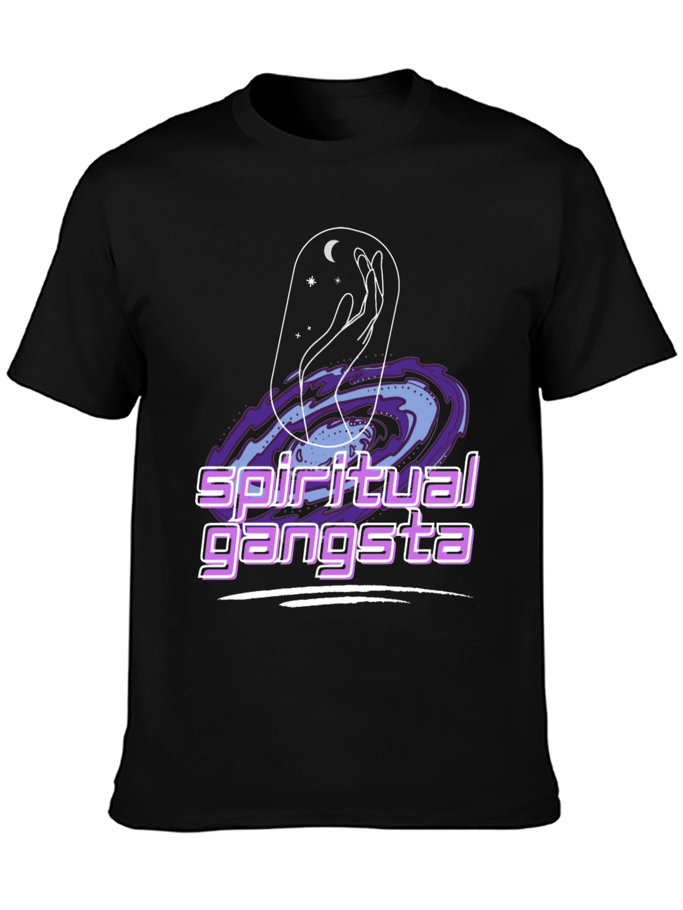 Spiritual Gangsta Graphic Tee - Cosmic Design