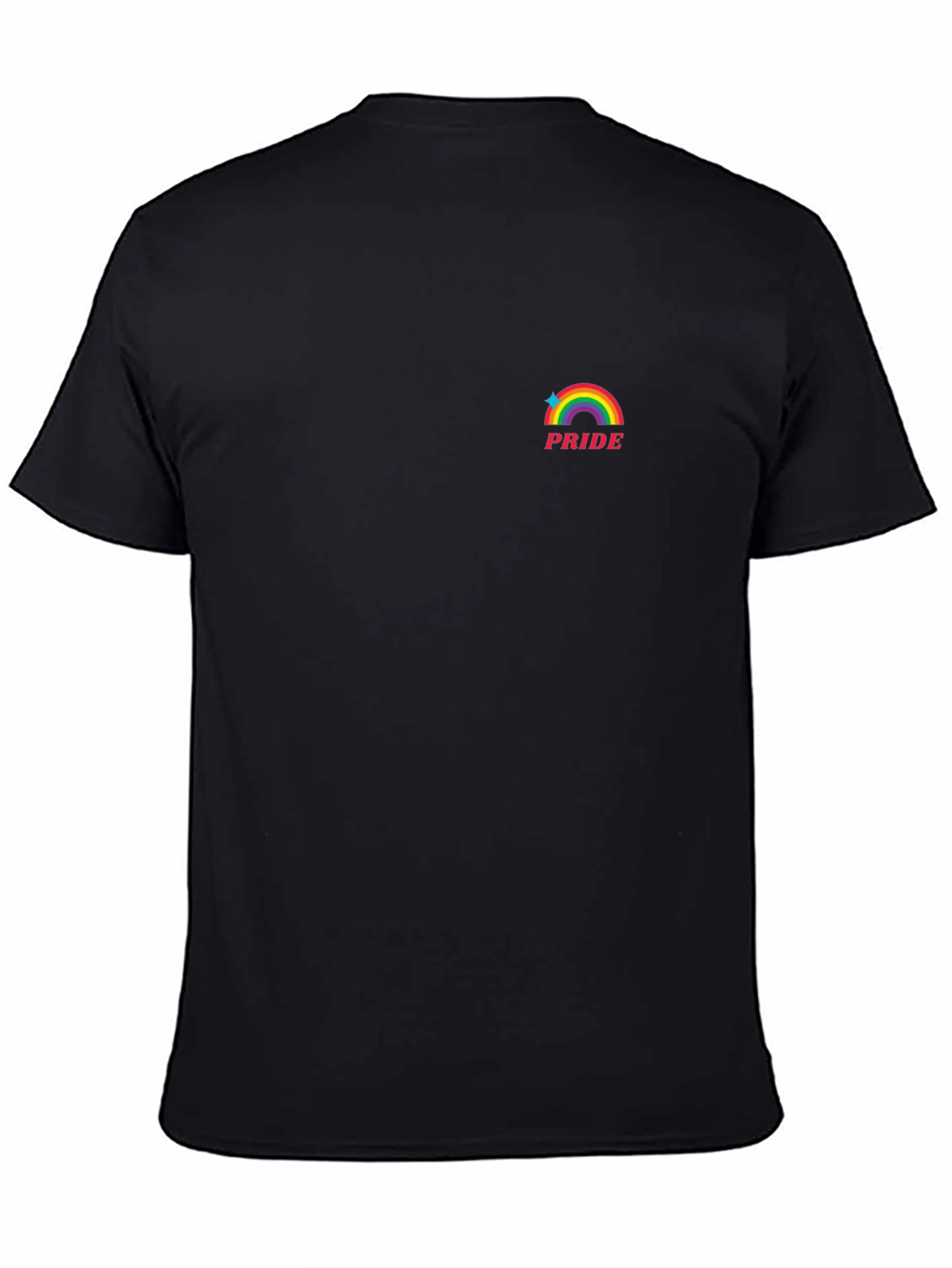 Pride Rainbow Graphic Black T-Shirt