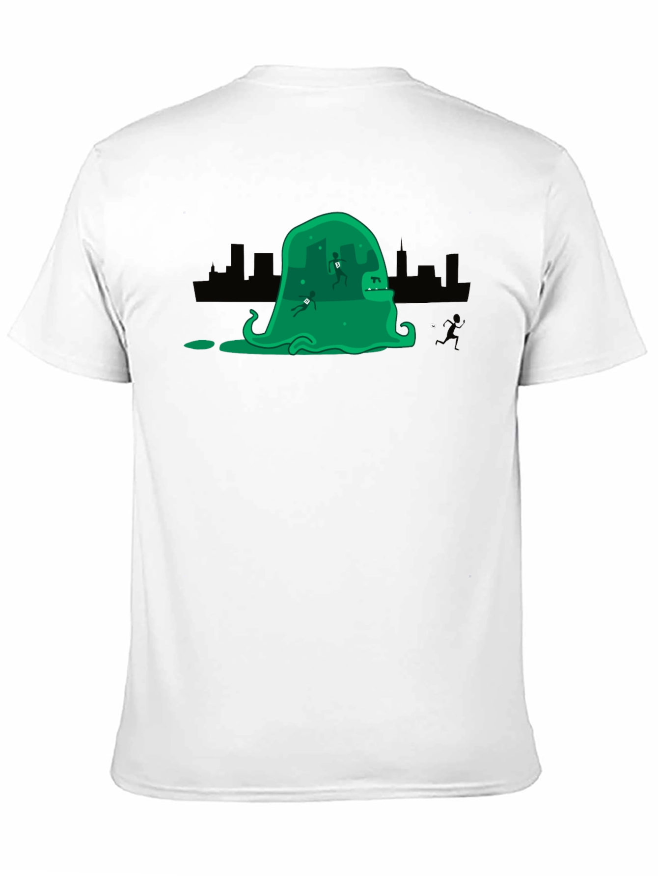 Monster City Mens Black Graphic Tee