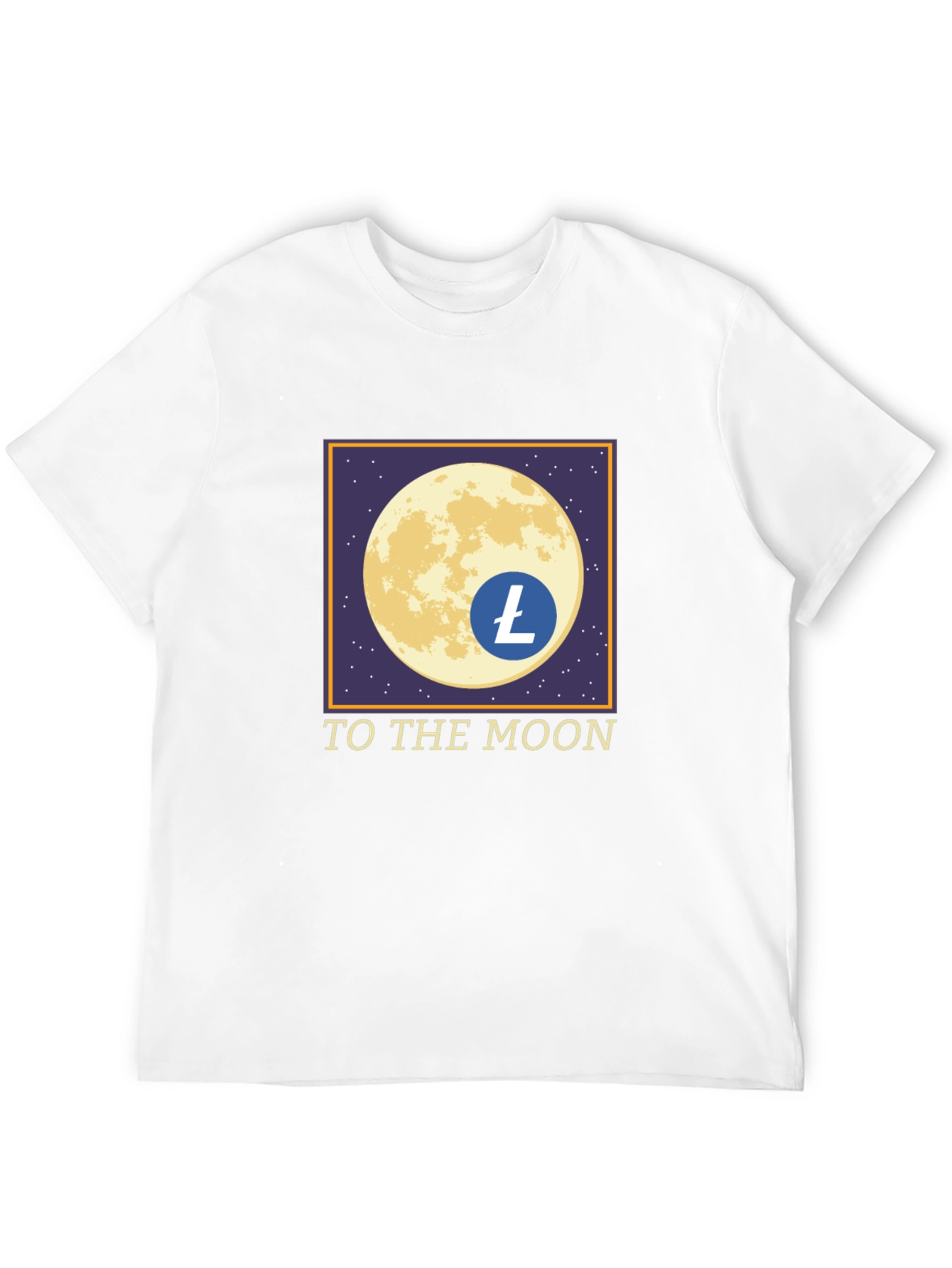 Litecoin LTC Crypto To The Moon Black T-Shirt