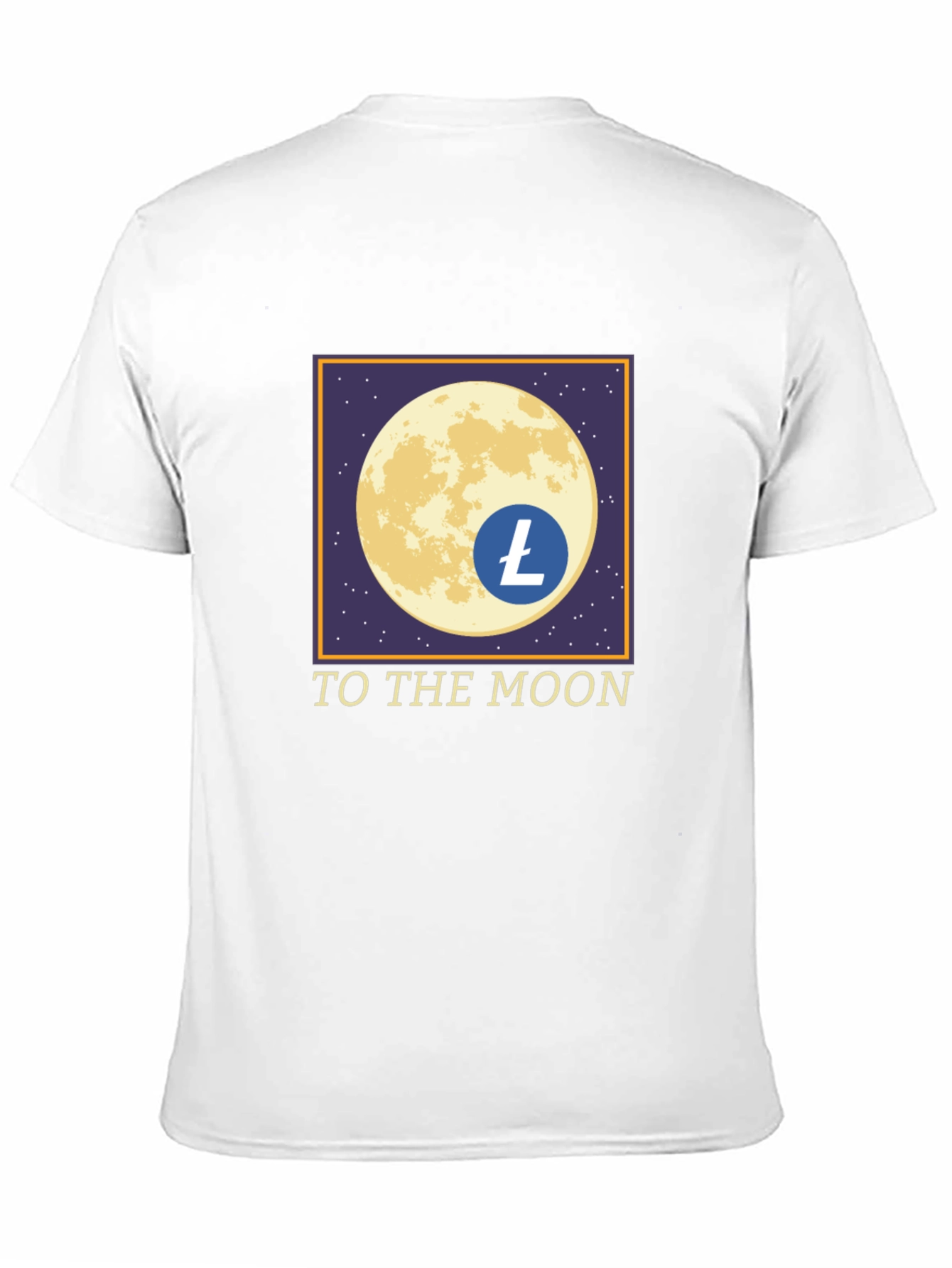 Litecoin LTC Crypto To The Moon Black T-Shirt