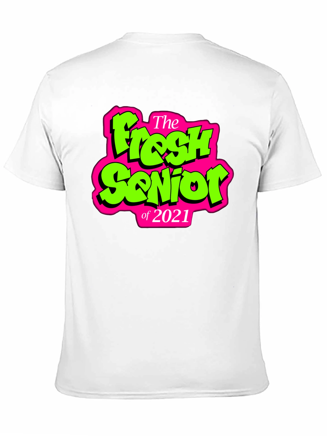Fresh Senior 2021 Black Graphic Tee