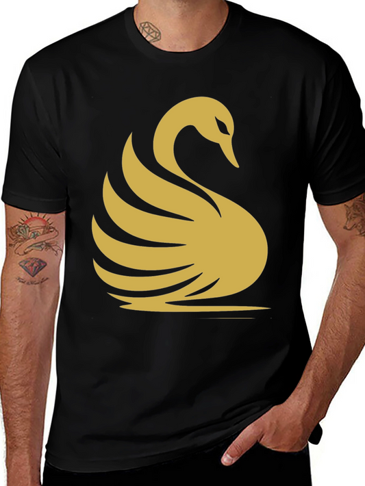 Black Swan Graphic Tee - Modern Style