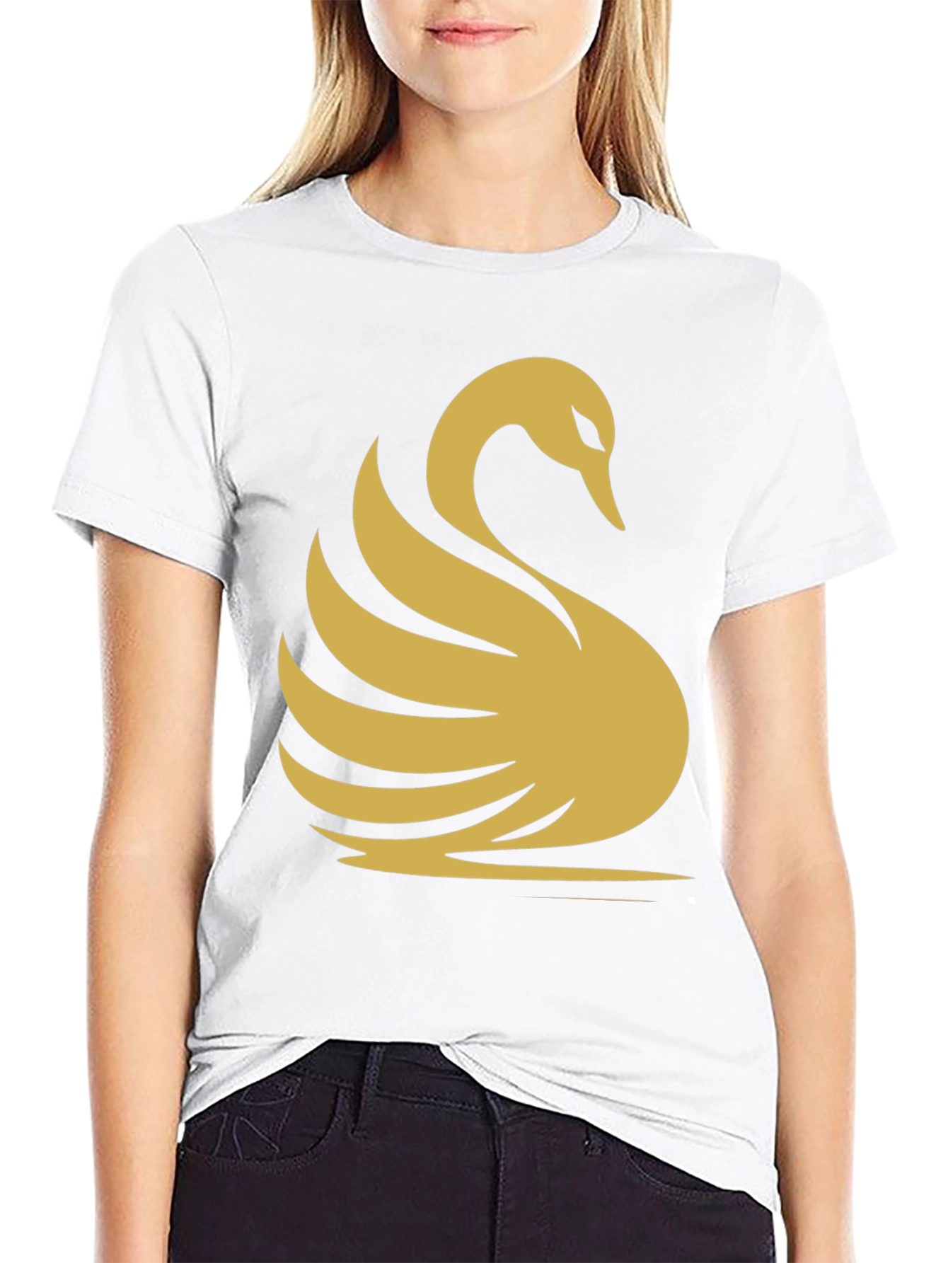 Black Swan Graphic Tee - Modern Style