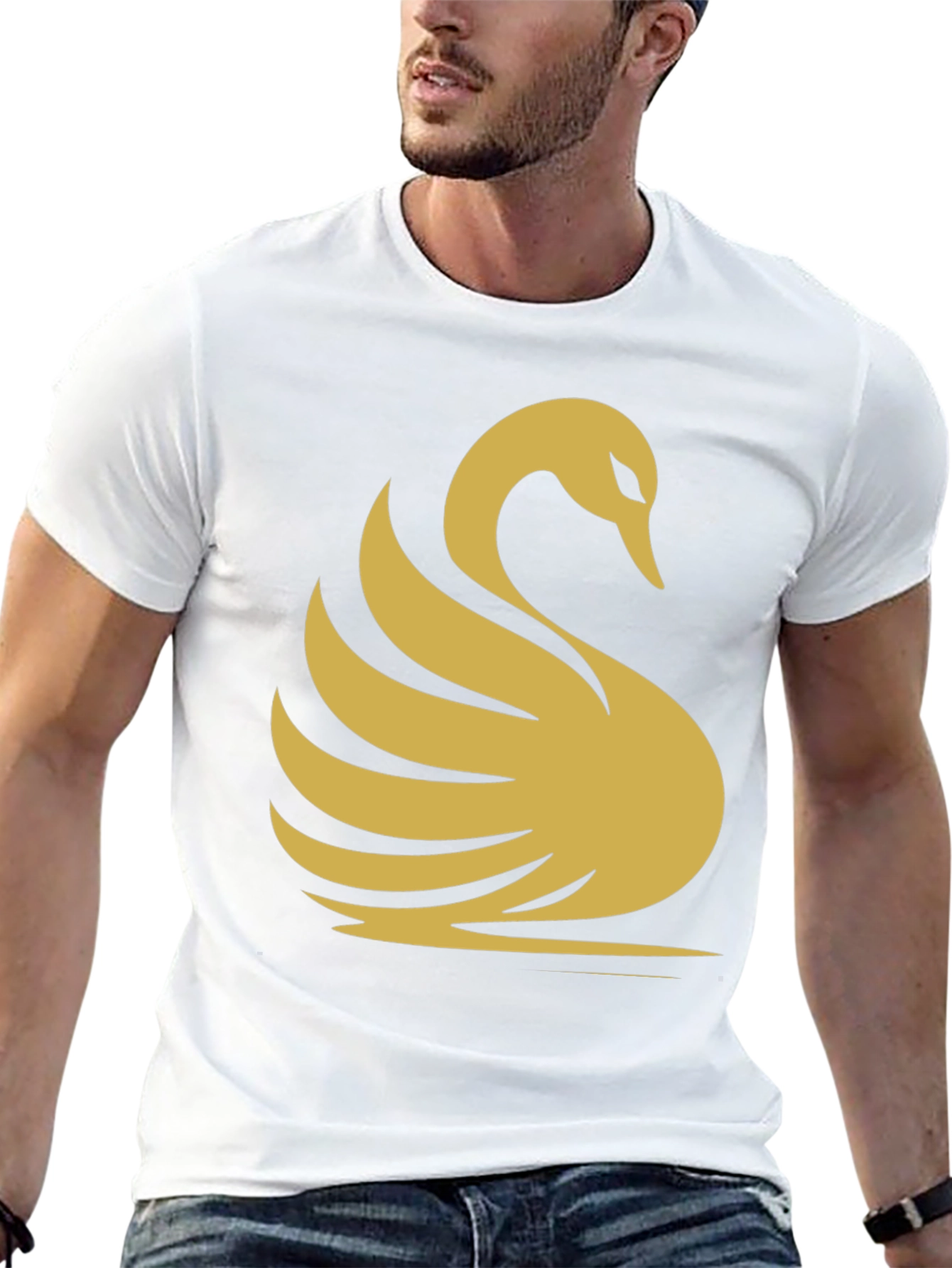 Black Swan Graphic Tee - Modern Style