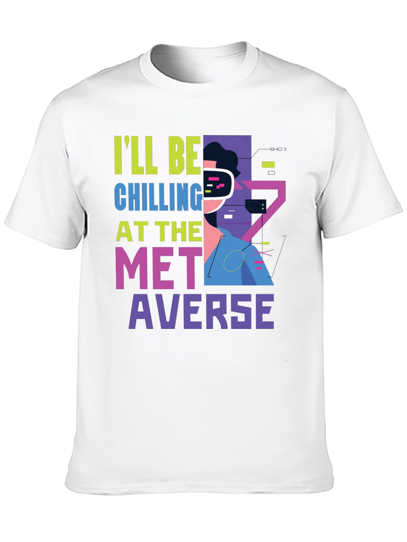 Metaverse Chill T-Shirt - Virtual World Apparel