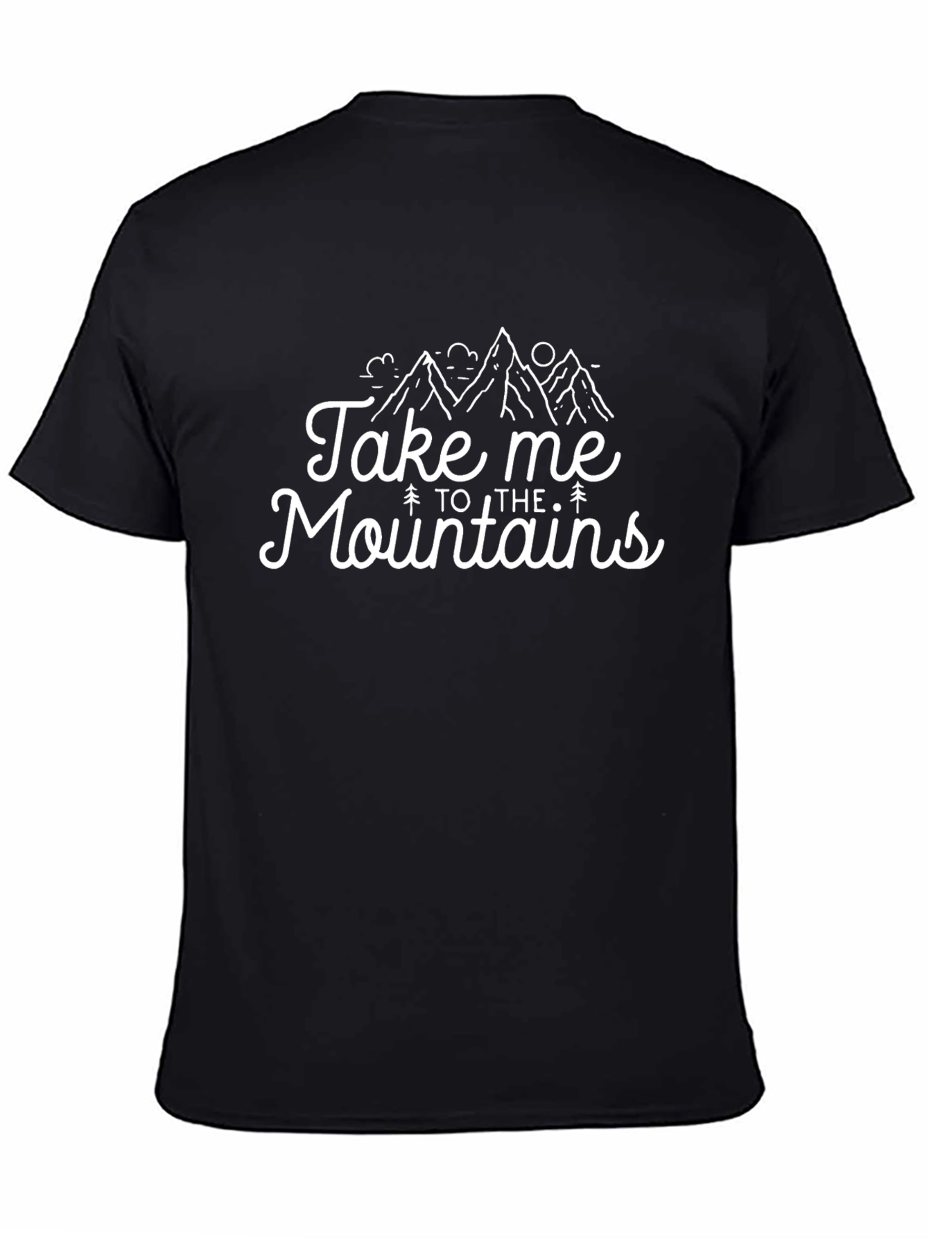 Take Me to the Mountains Graphic Tee - Black