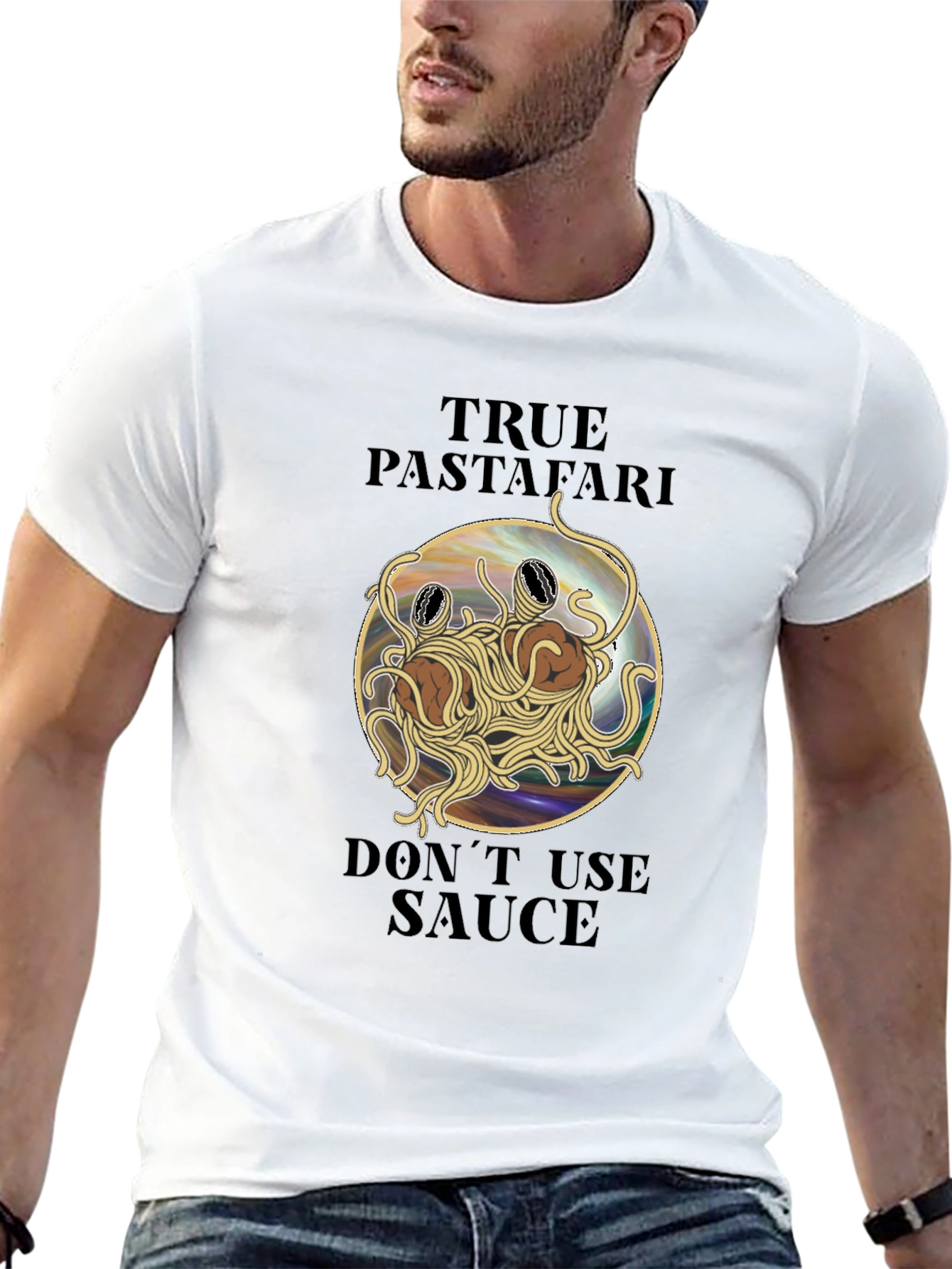 True Pastafarian T-Shirt - Flying Spaghetti Monster Tee