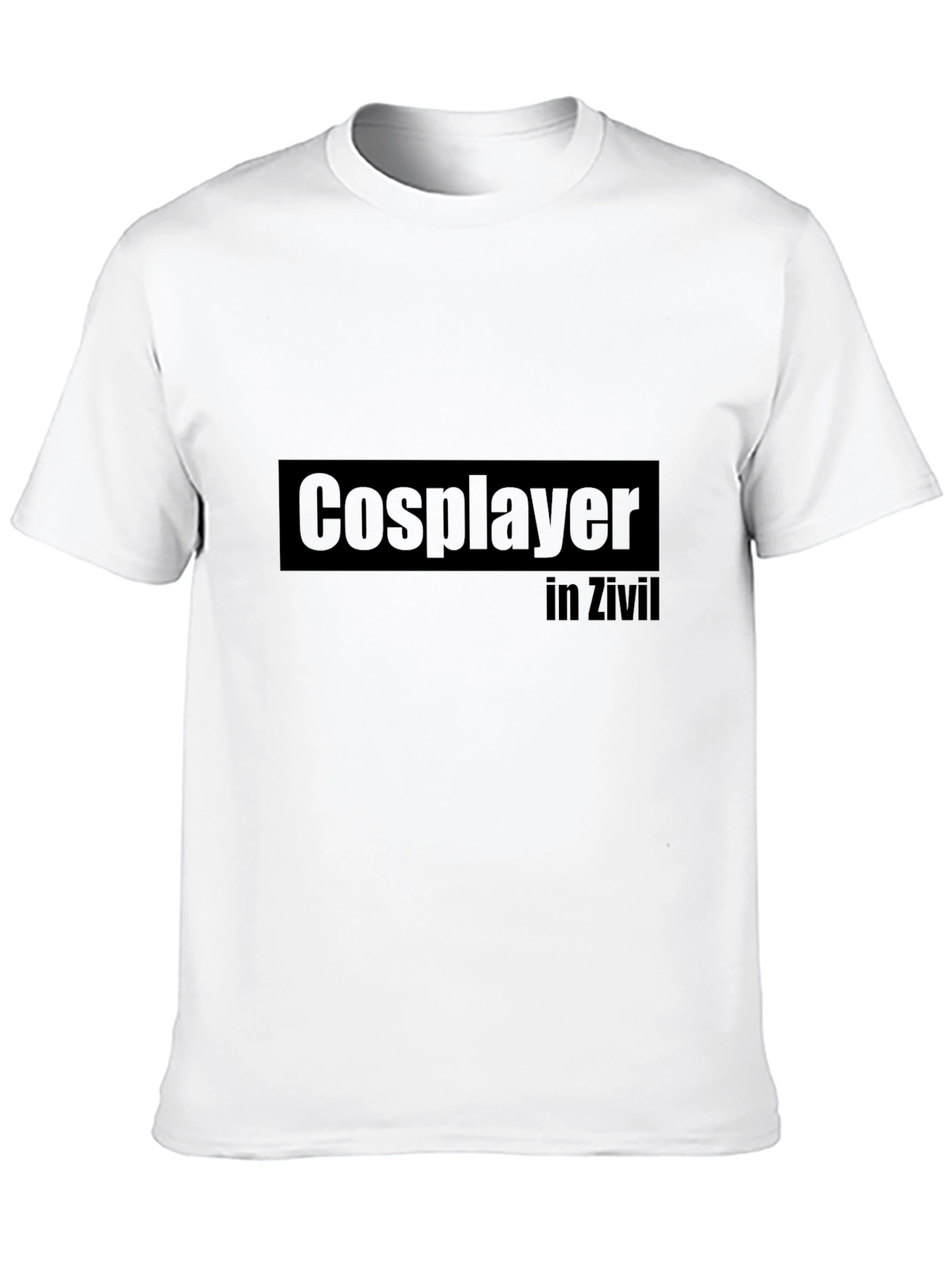 Cosplayer in Zivil Black T-Shirt