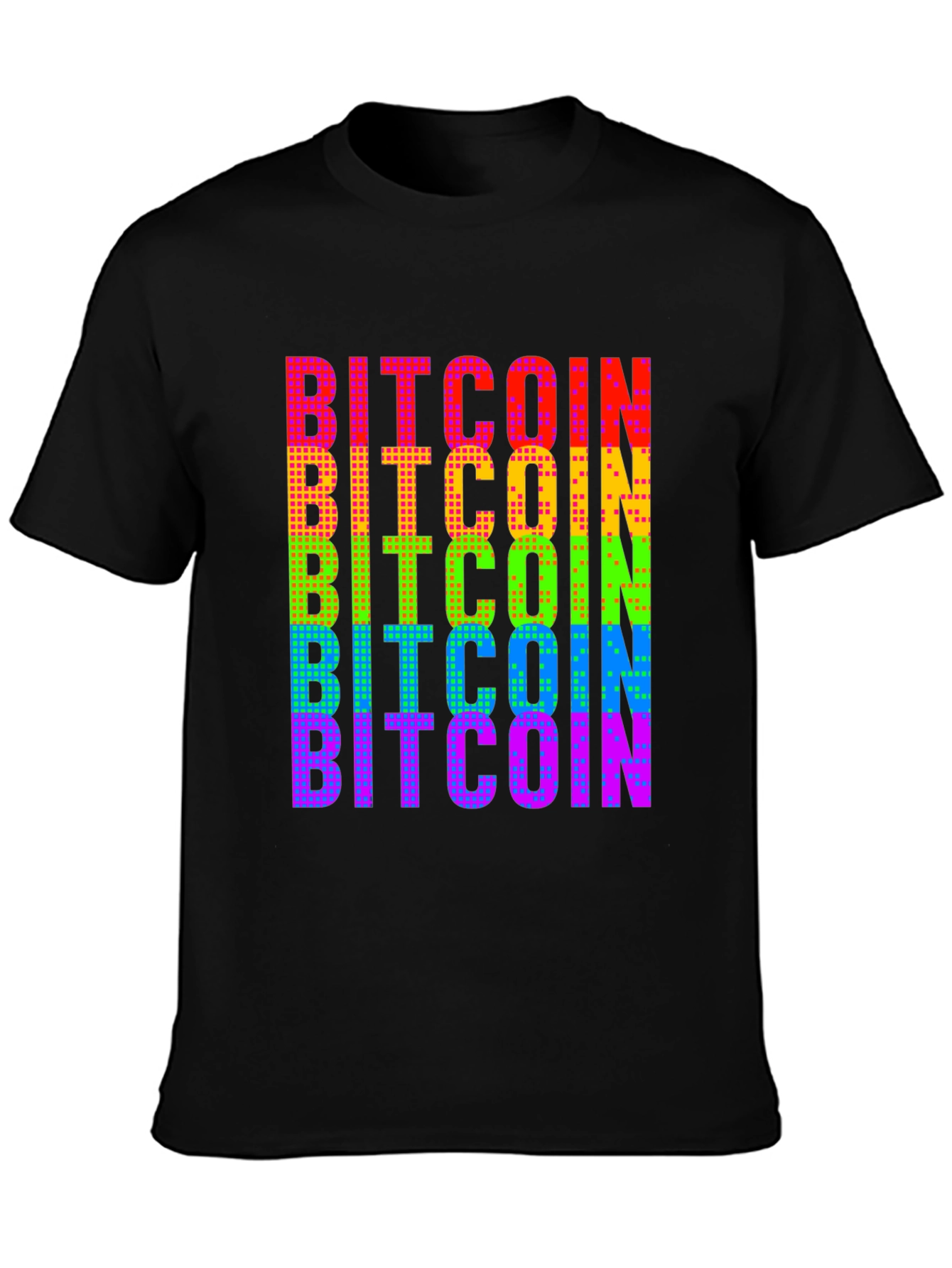 Bitcoin Rainbow Graphic Tee - Crypto Fashion