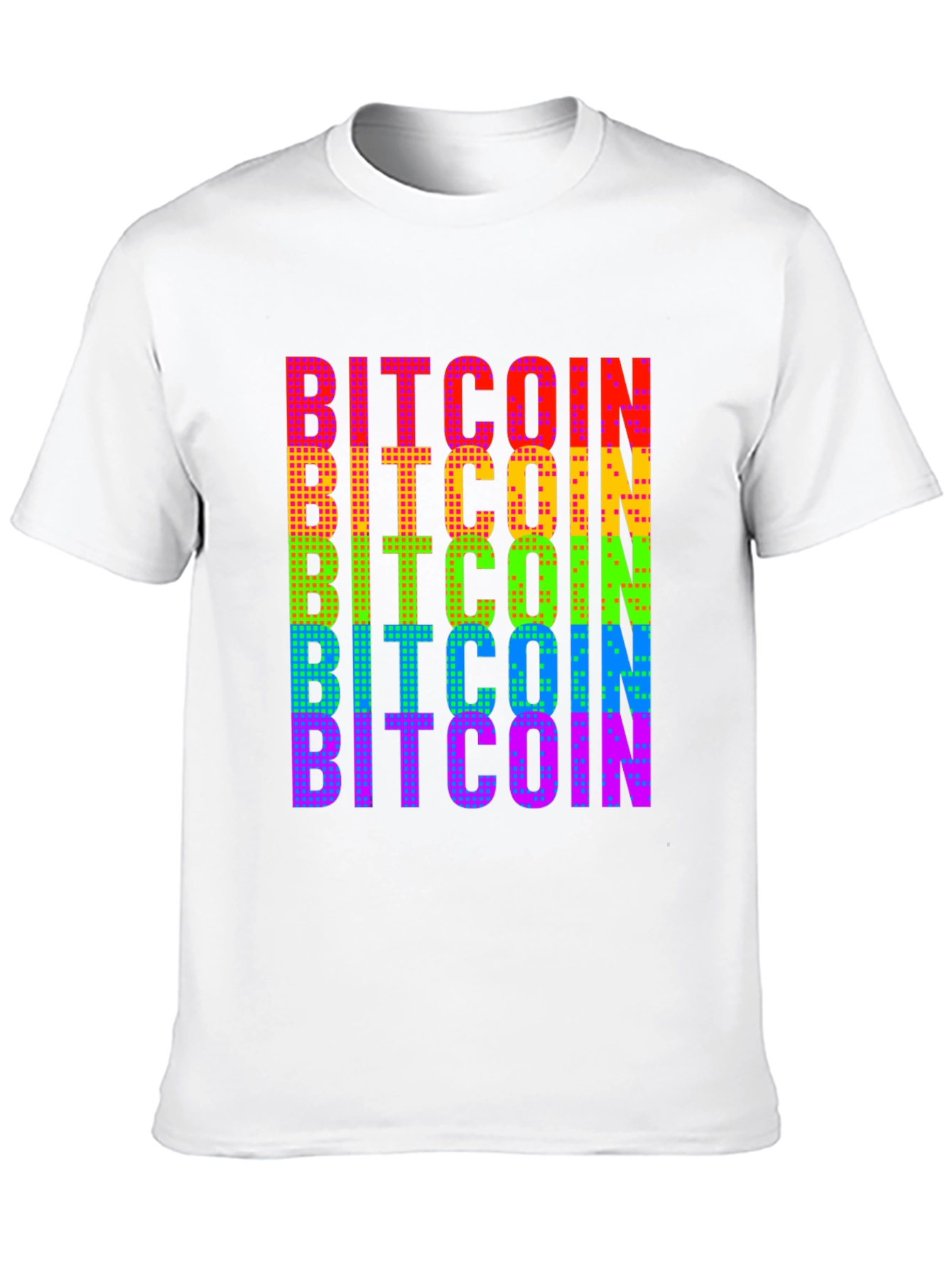 Bitcoin Rainbow Graphic Tee - Crypto Fashion