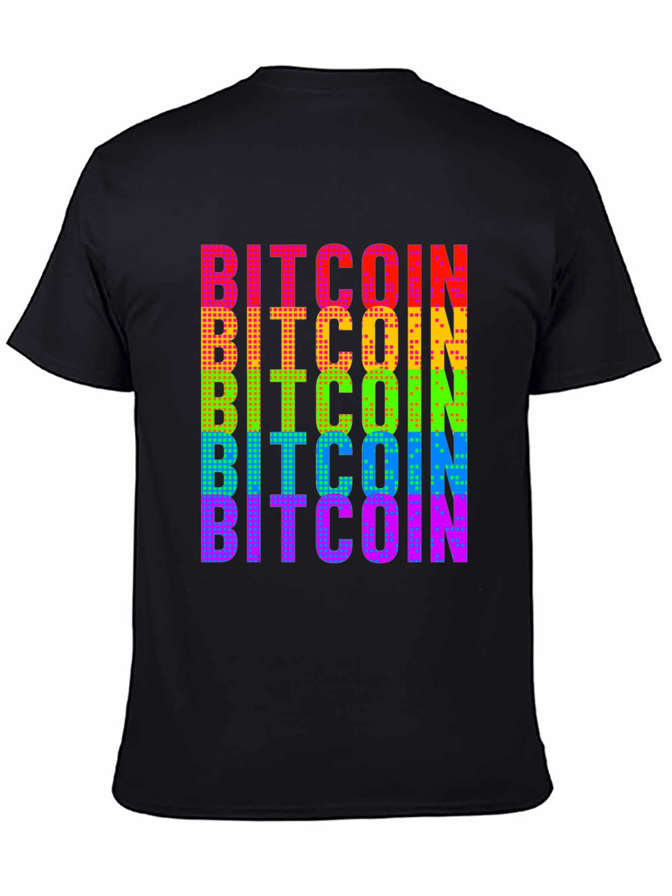 Bitcoin Rainbow Graphic Tee - Crypto Fashion