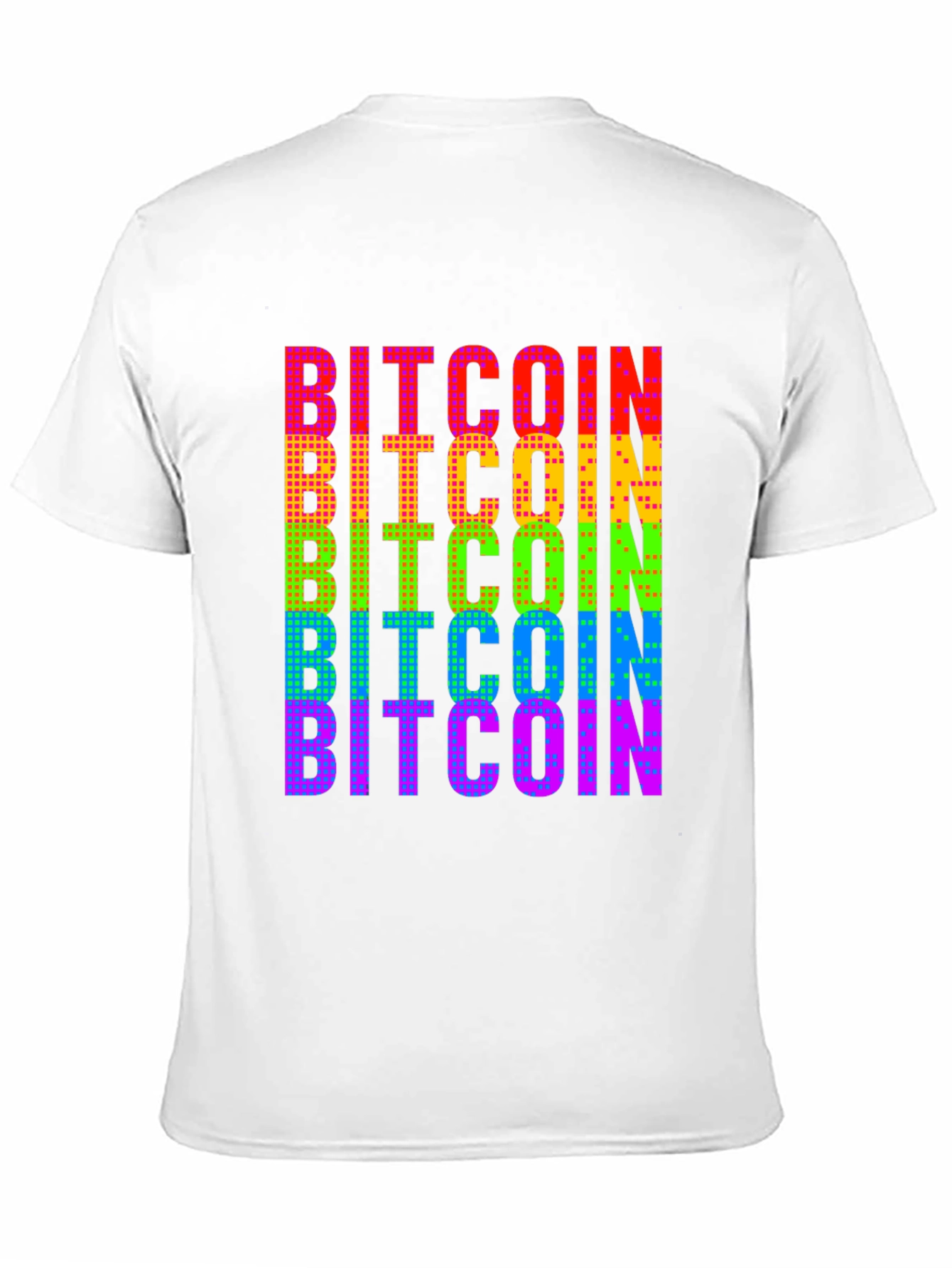 Bitcoin Rainbow Graphic Tee - Crypto Fashion