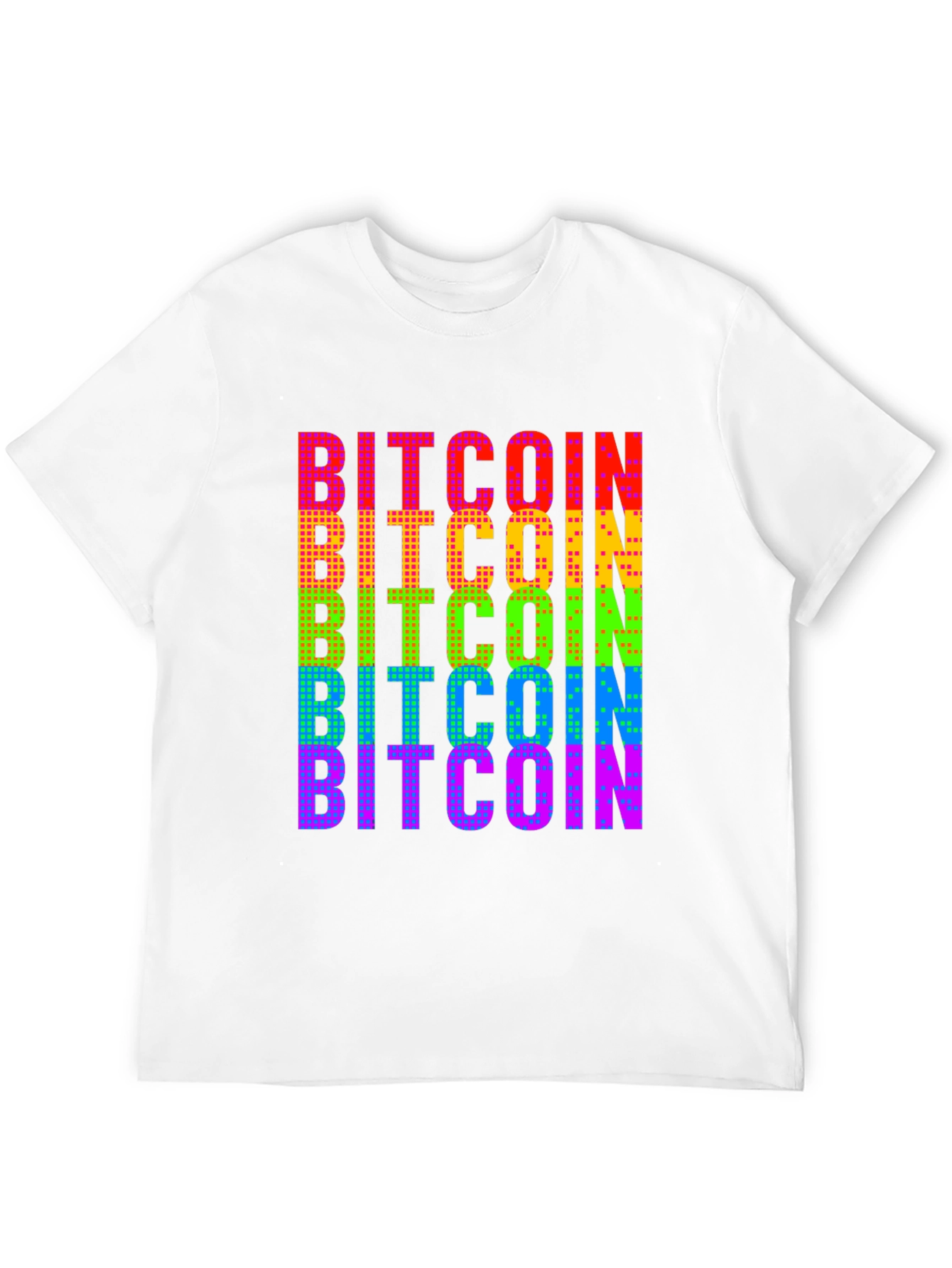 Bitcoin Rainbow Graphic Tee - Crypto Fashion