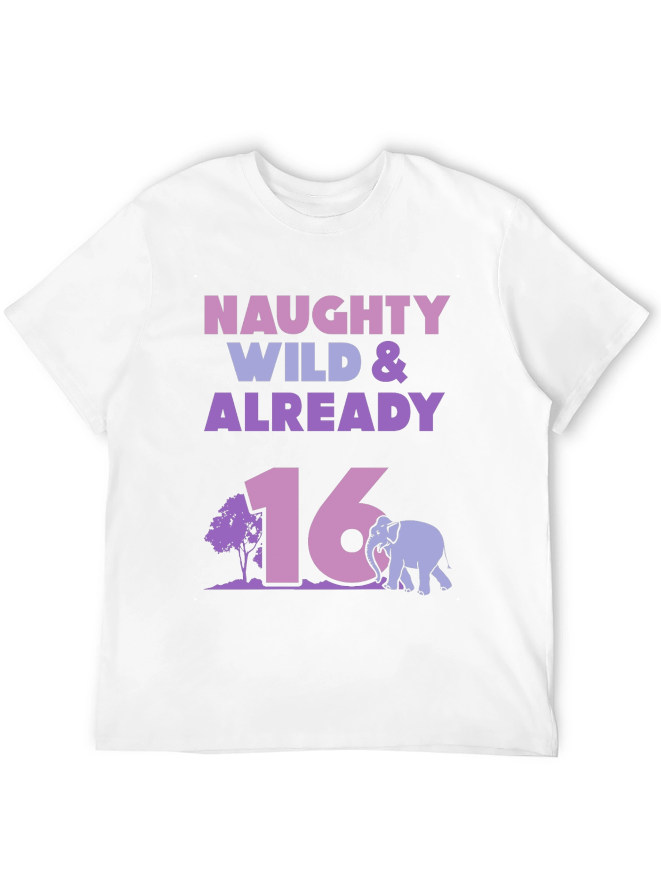 Naughty Wild & Already 16 Birthday T-Shirt