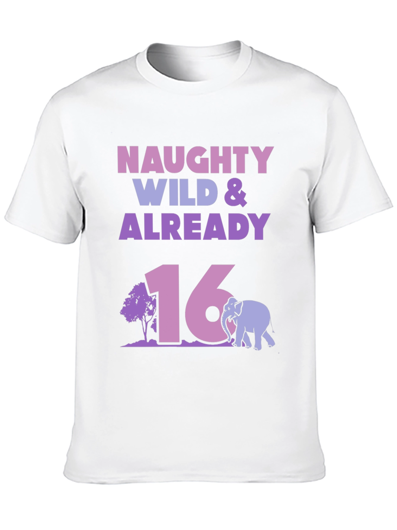 Naughty Wild & Already 16 Birthday T-Shirt