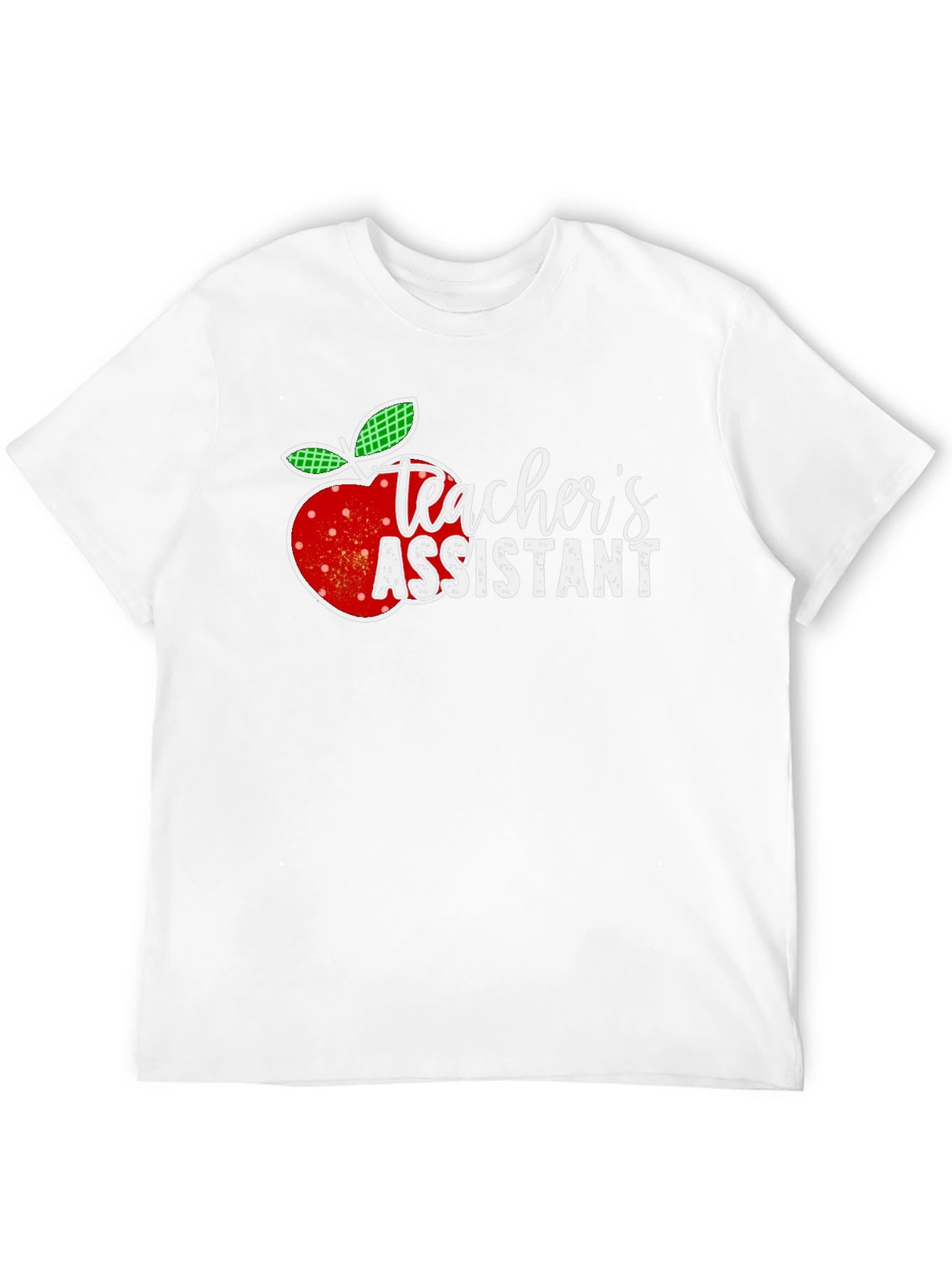 Teachers Assistant Apple Graphic T-Shirt