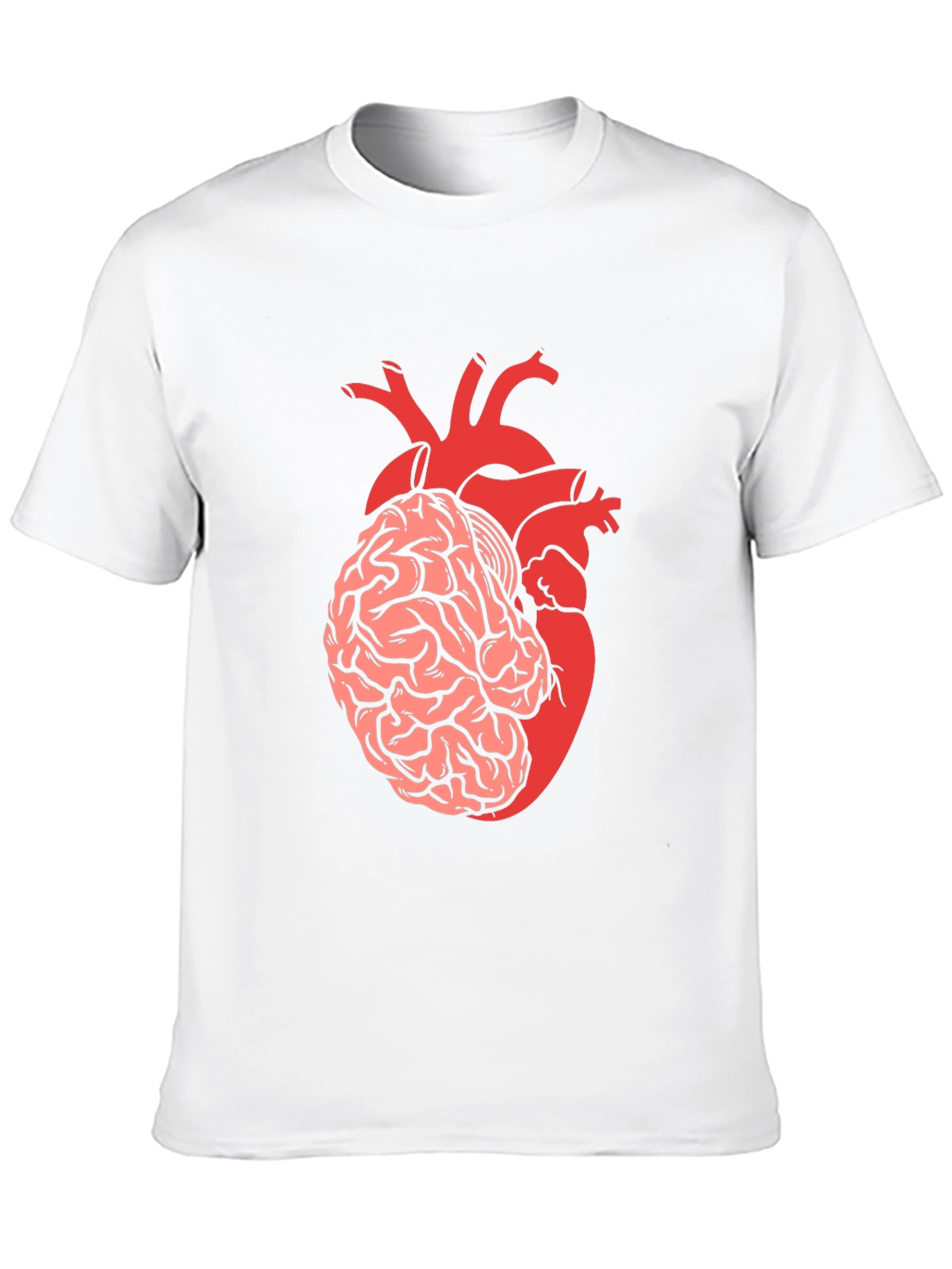 Brain & Heart T-Shirt - Think with Your Heart