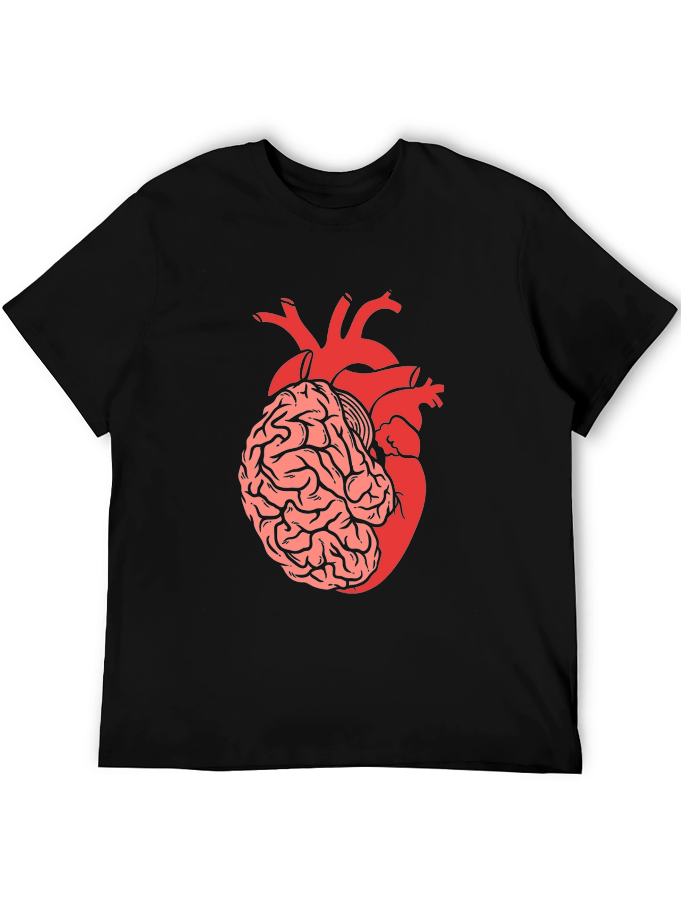 Brain & Heart T-Shirt - Think with Your Heart