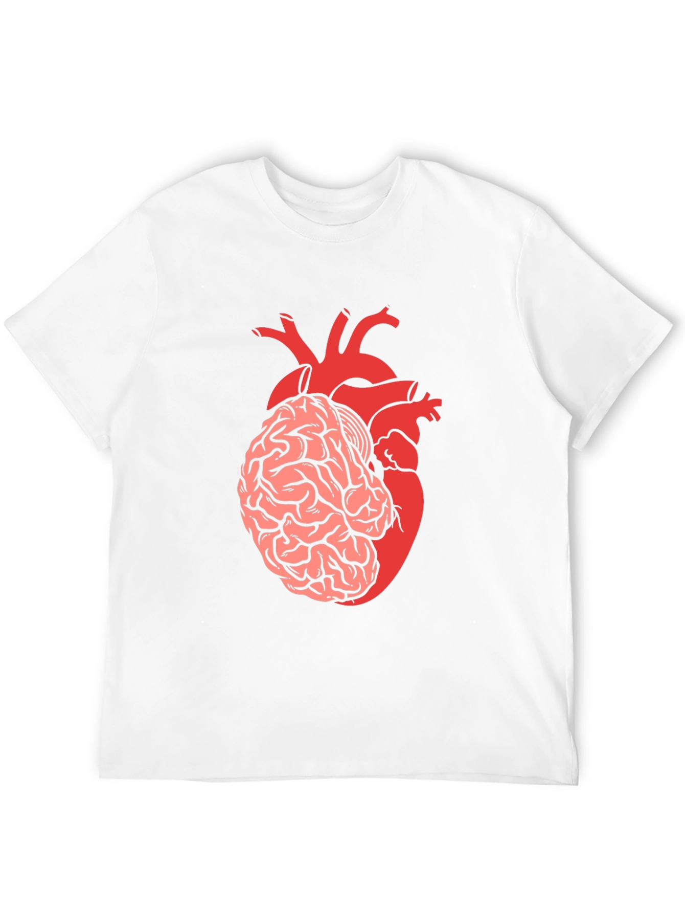 Brain & Heart T-Shirt - Think with Your Heart