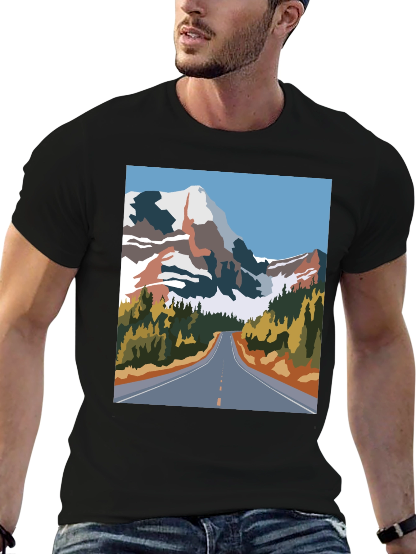 Mountain Road Graphic Tee - Adventure Awaits!