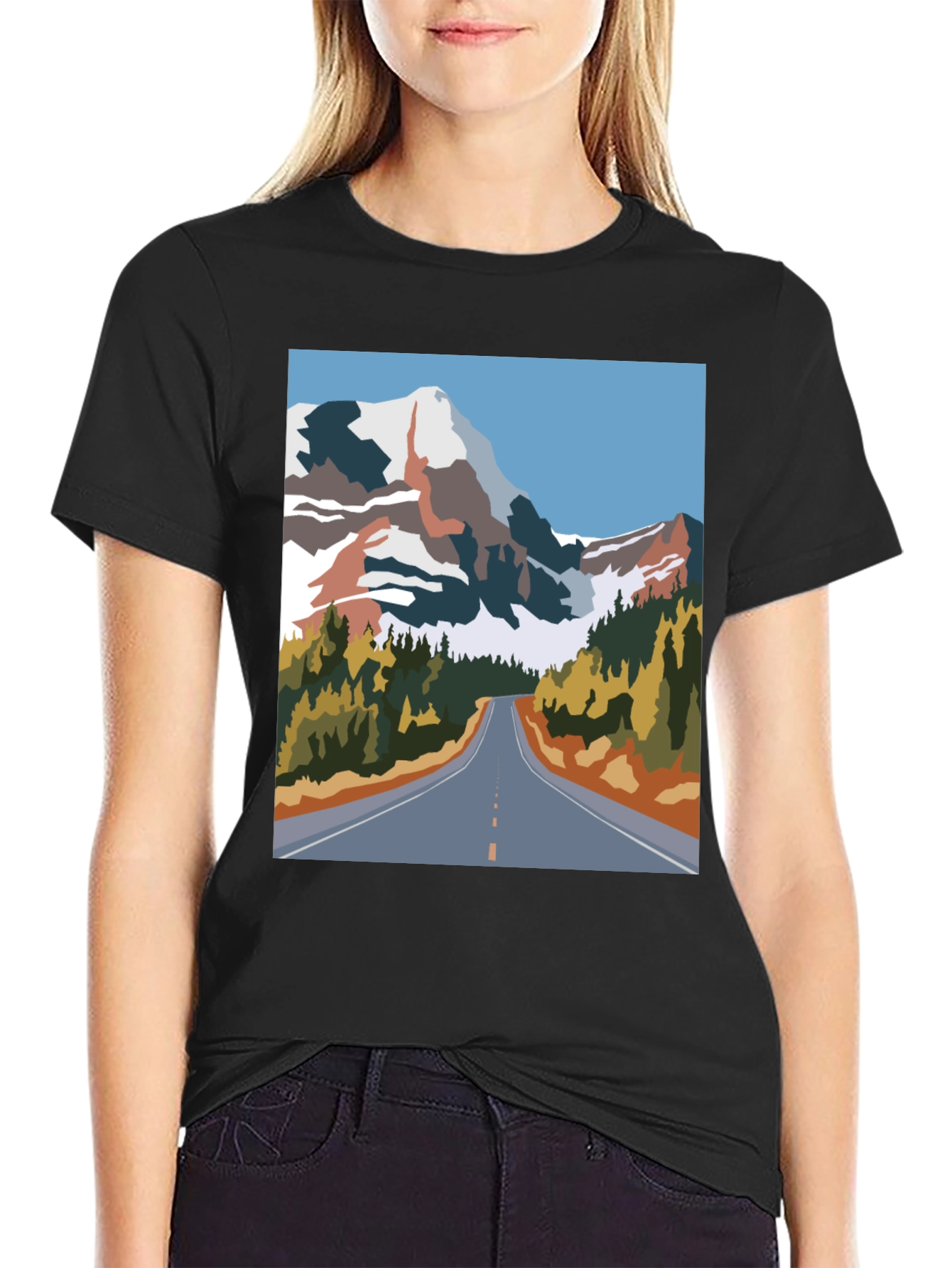 Mountain Road Graphic Tee - Adventure Awaits!