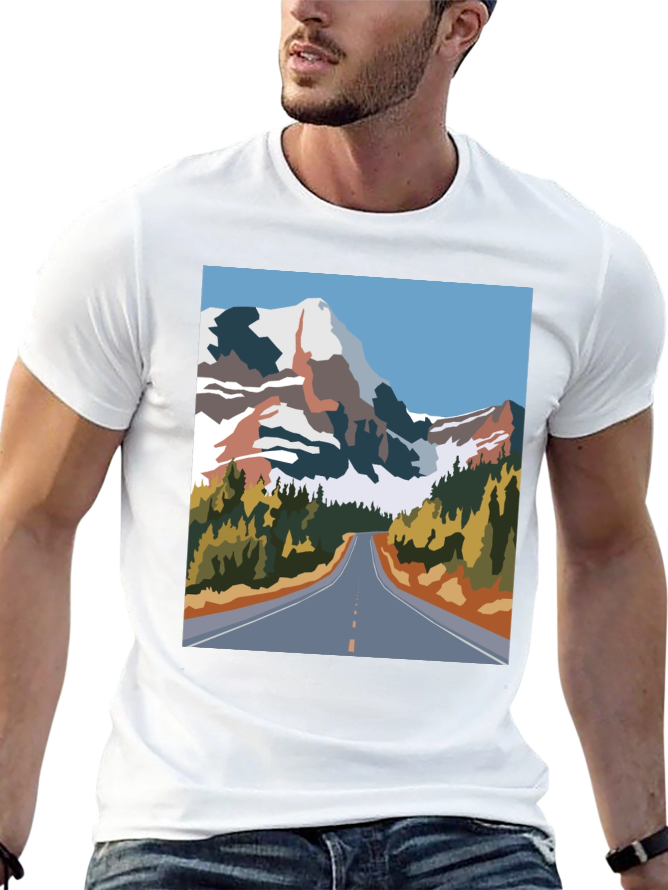 Mountain Road Graphic Tee - Adventure Awaits!