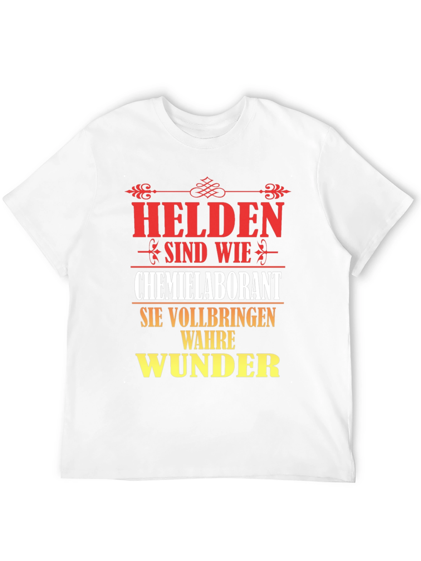 Chemist Lab Technician Hero T-Shirt - German Text