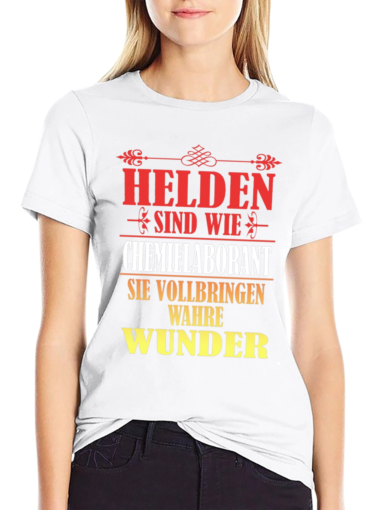 Chemist Lab Technician Hero T-Shirt - German Text