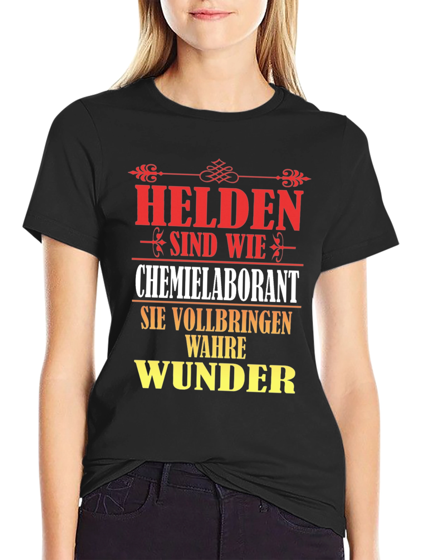 Chemist Lab Technician Hero T-Shirt - German Text