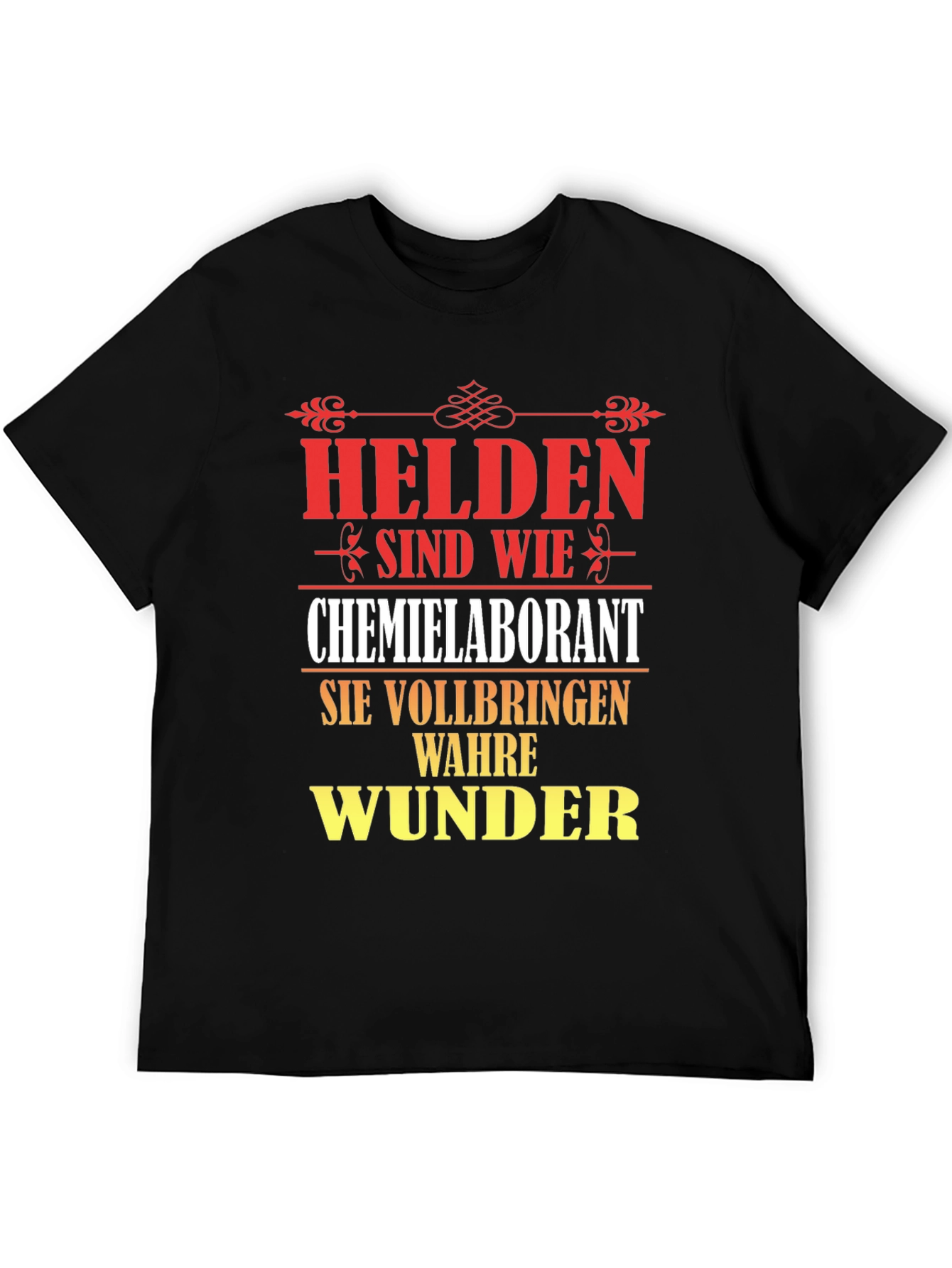Chemist Lab Technician Hero T-Shirt - German Text