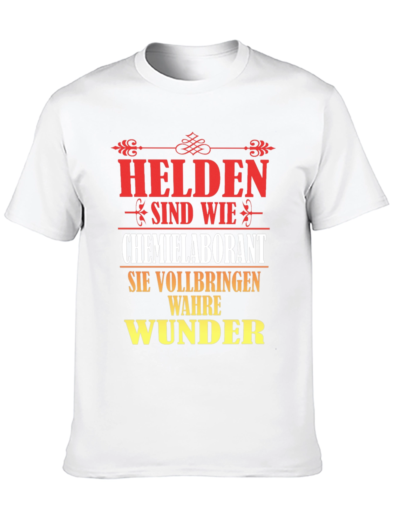Chemist Lab Technician Hero T-Shirt - German Text