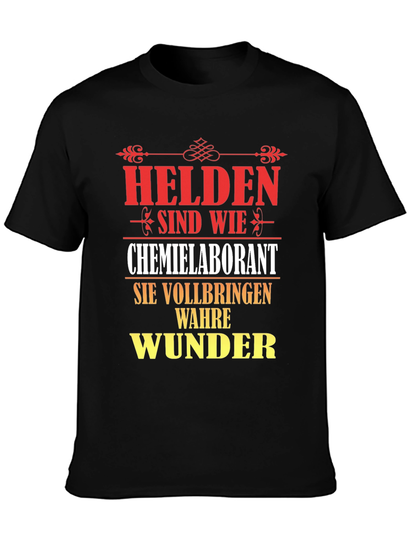 Chemist Lab Technician Hero T-Shirt - German Text