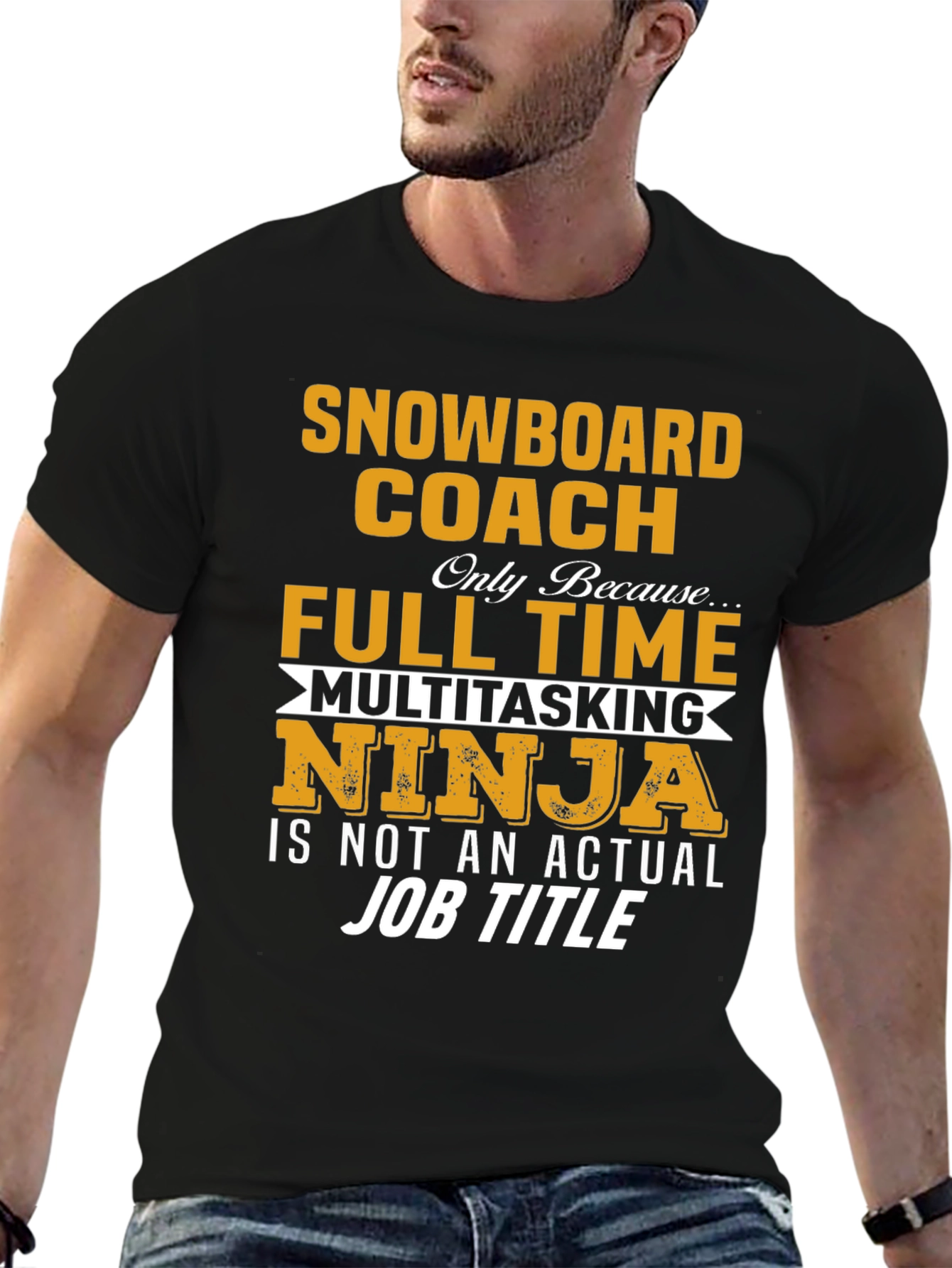 Snowboard Coach T-Shirt - Multitasking Ninja