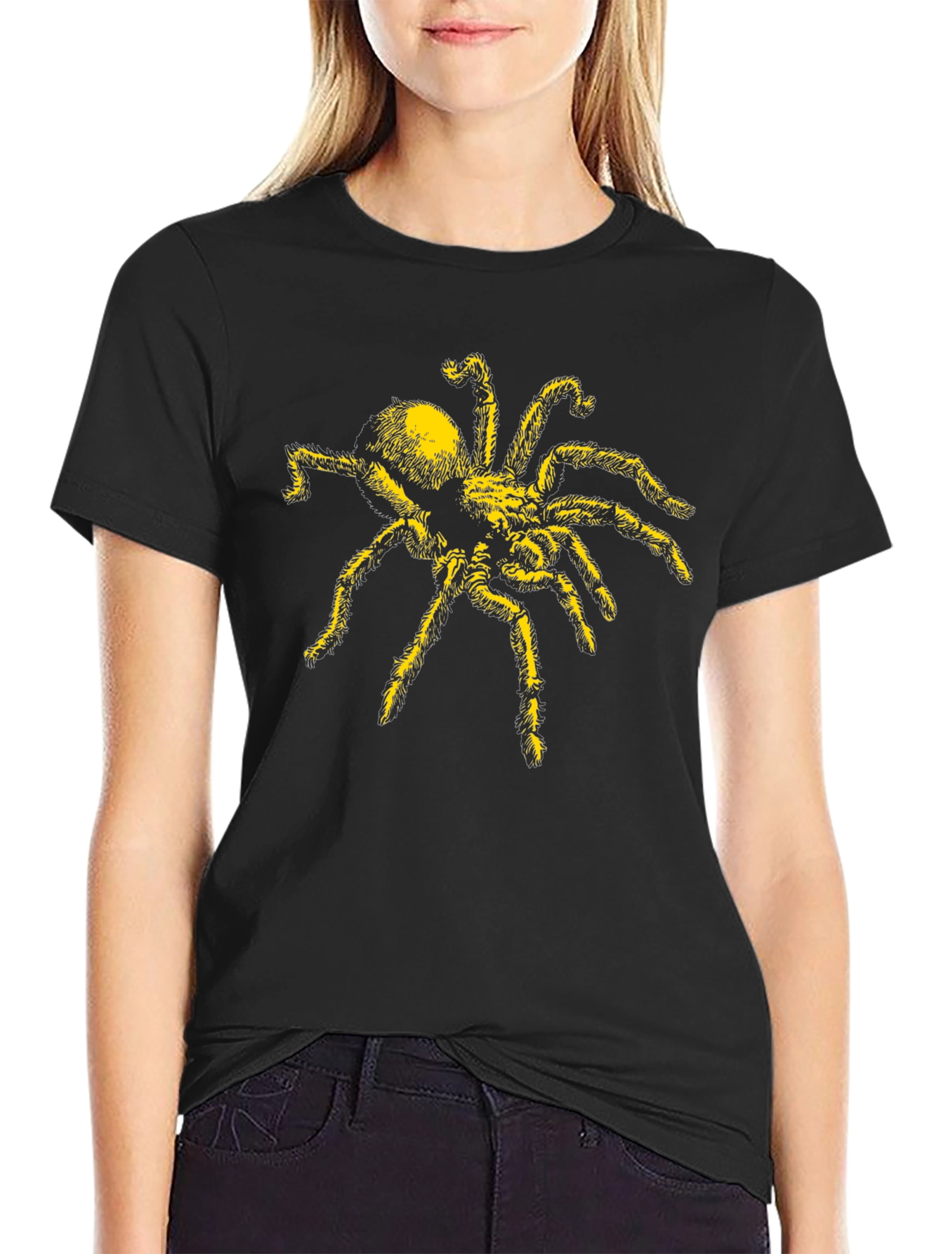 Spider Graphic T-Shirt - Black Cotton Tee