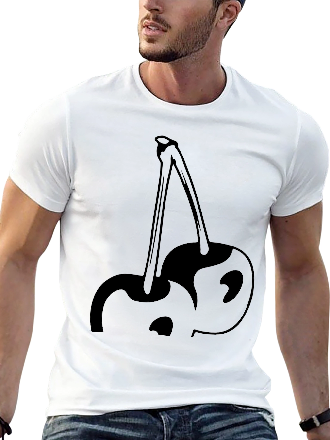 Black Cherry Graphic Tee - Trendy Unisex Fit