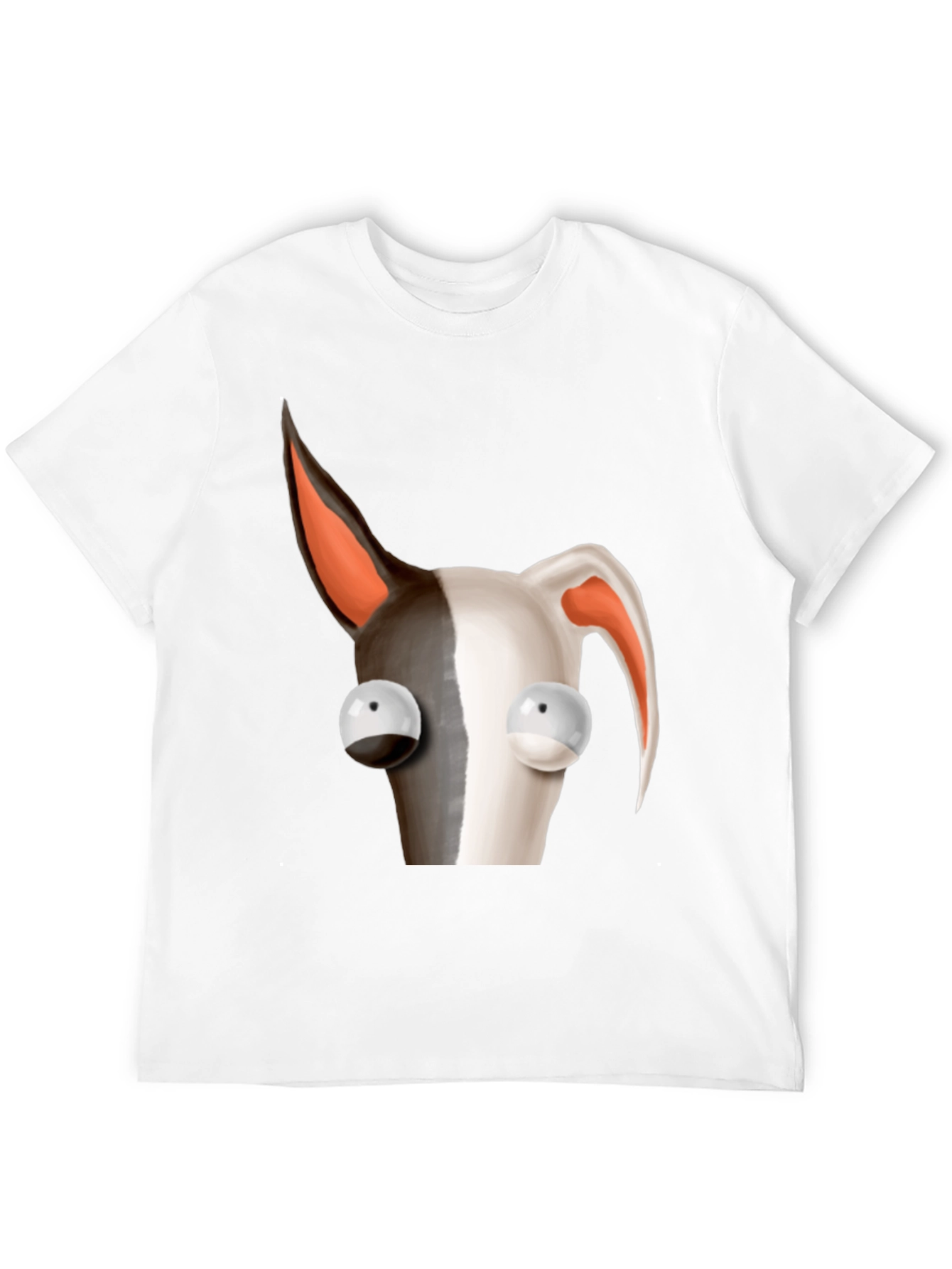 Cartoon Dog Graphic Tee - Unique Animal Design T-Shirt