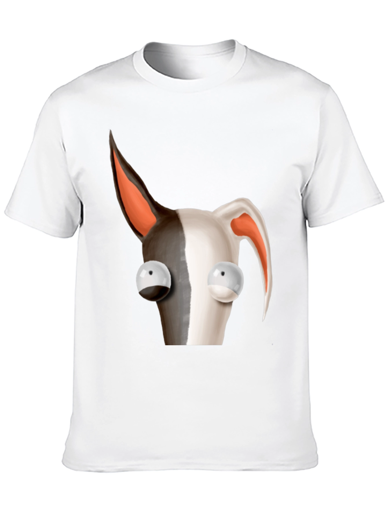 Cartoon Dog Graphic Tee - Unique Animal Design T-Shirt